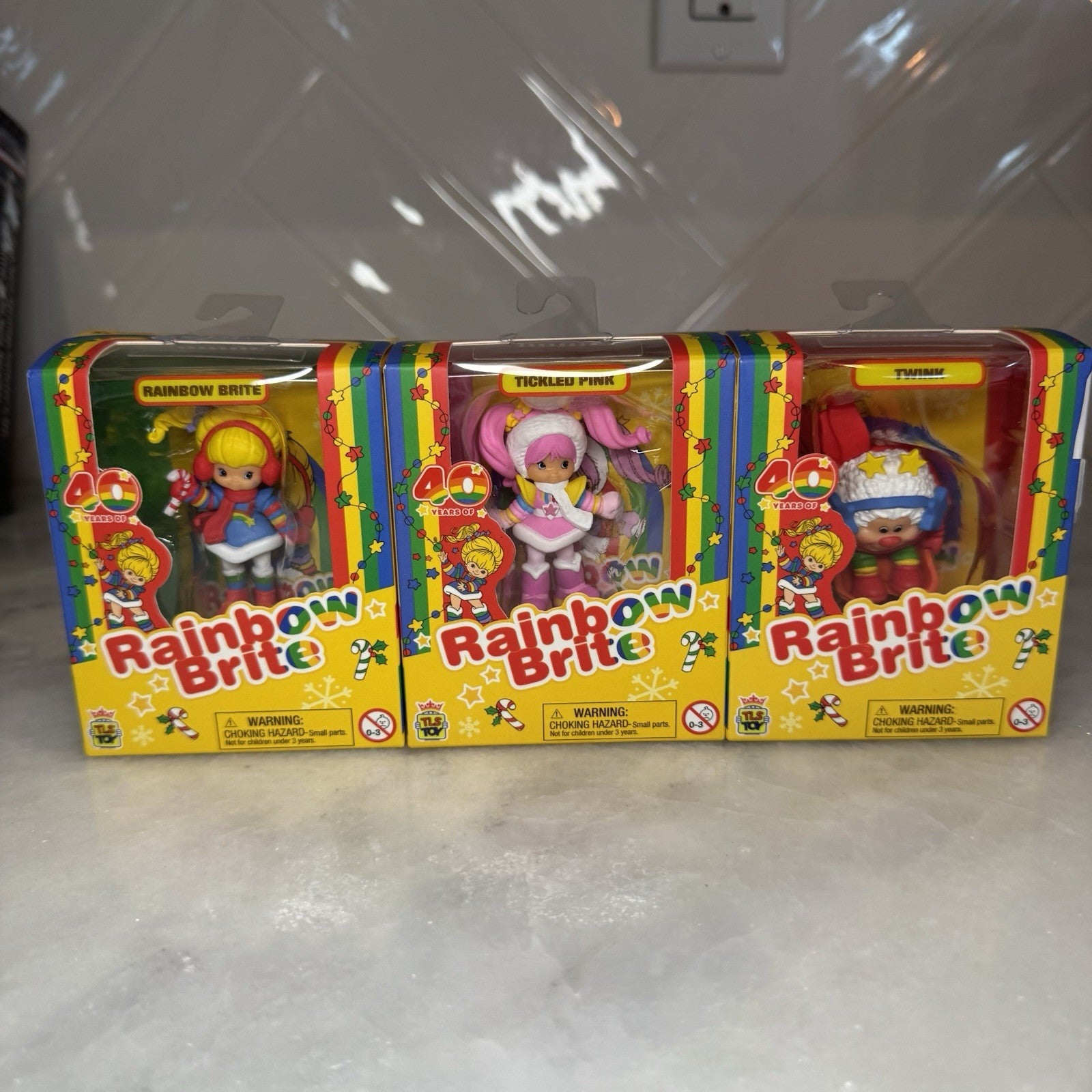 Rainbow Brite 40th Anniversary Mini Figure Set TLS Toy NIB 3 Pack