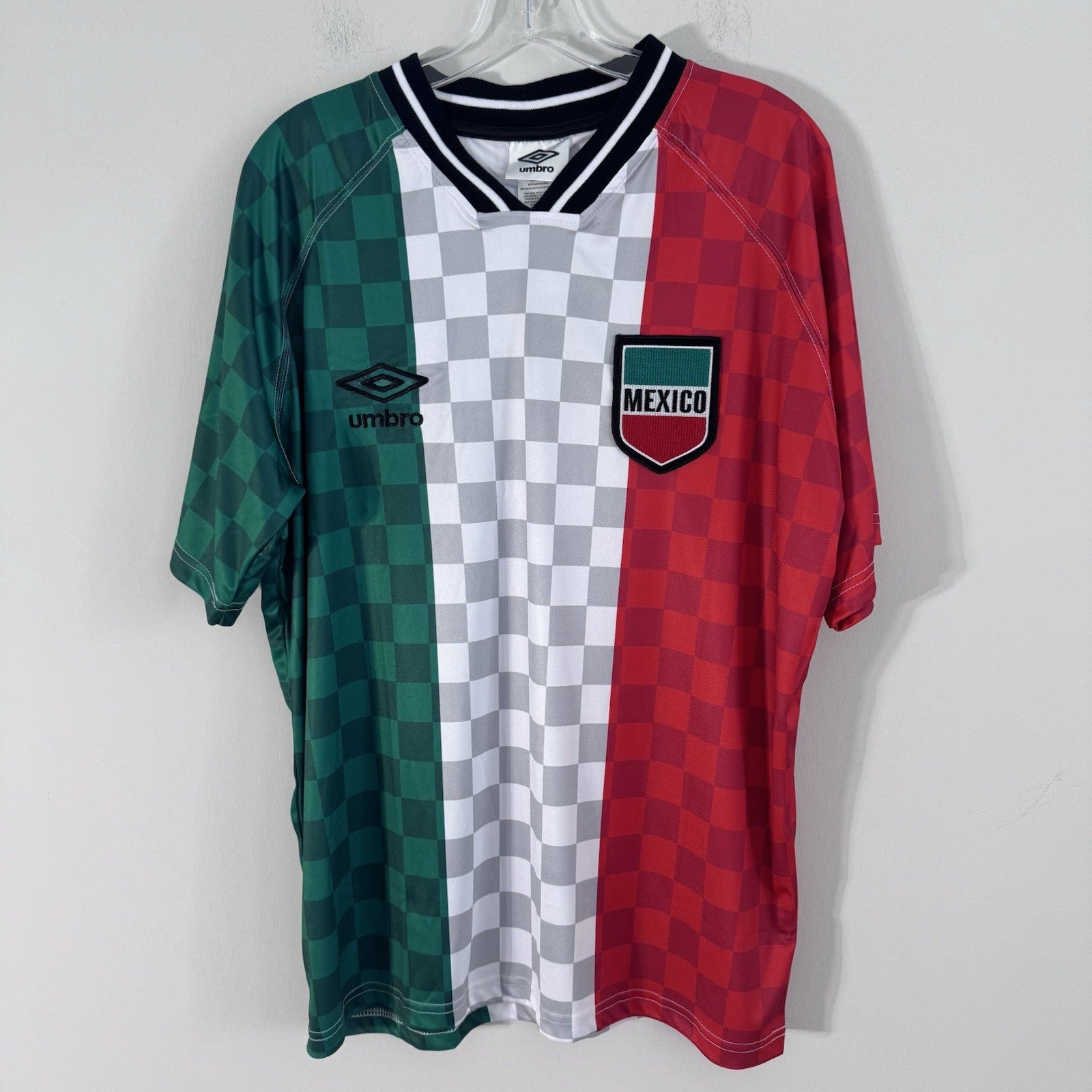 Lot of 2 Umbro Mexico Soccer Jerseys Mens Small Futbol Shirts NWT
