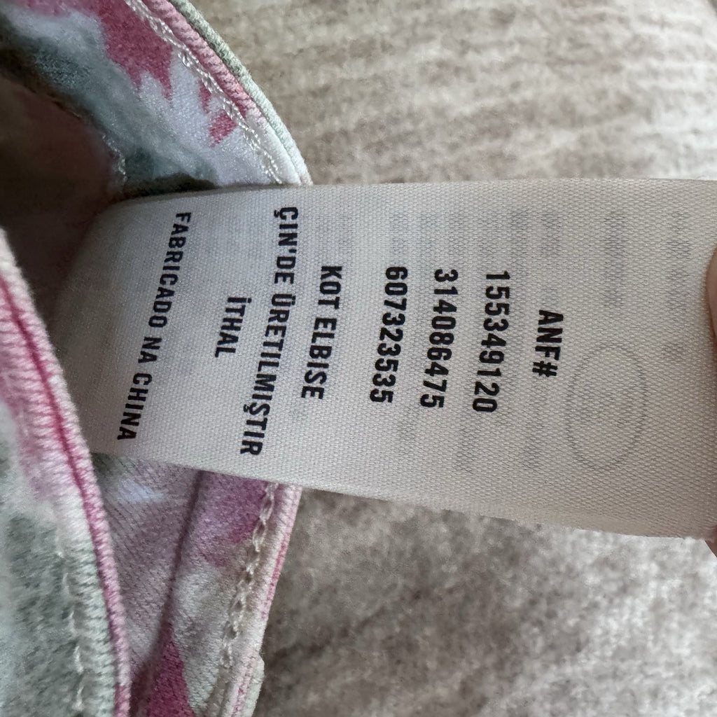 Abercrombie & Fitch Floral Skinny Jeans Womens Size 0 W25 Pink Stretch
