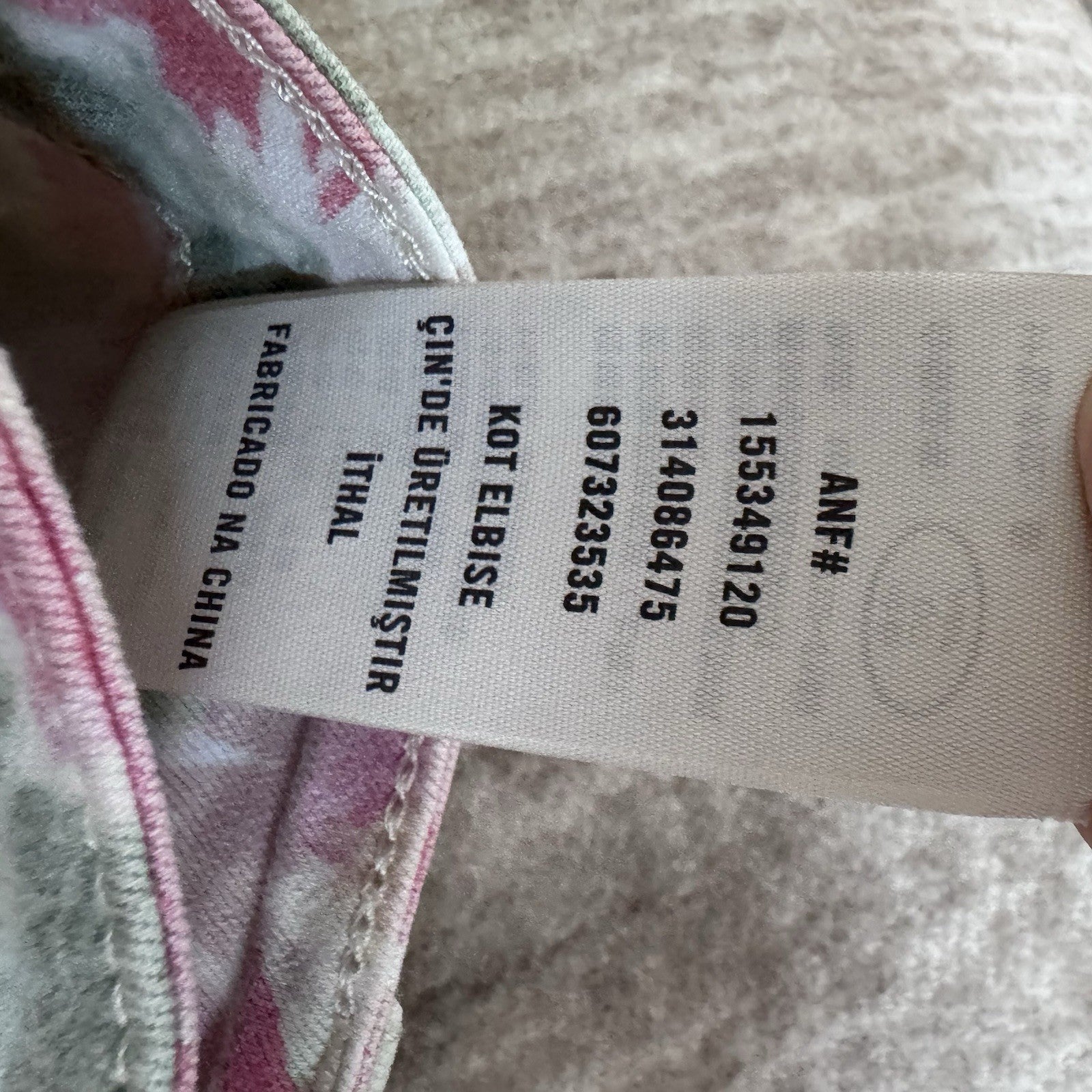 Abercrombie & Fitch Floral Skinny Jeans Womens Size 0 W25 Pink Stretch
