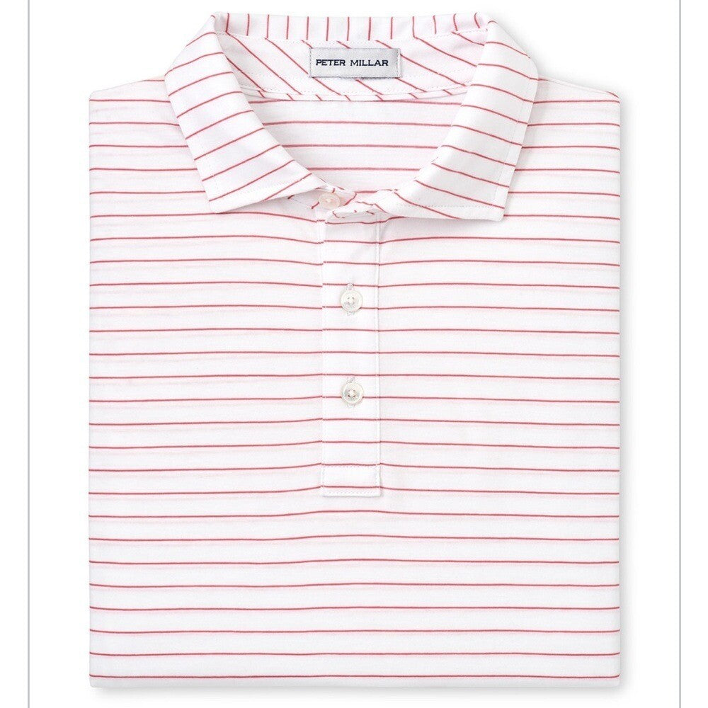 Peter Millar Crown Men's Small Primrose Harp Stripe Polo MSRP $115