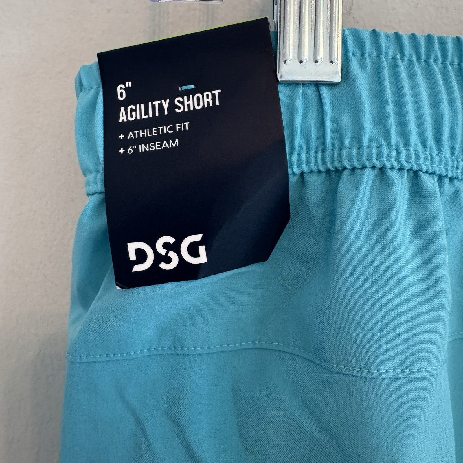 DSG Men's 6" Agility Woven Shorts M Medium Blue Spray NWT Running Gym Athletic