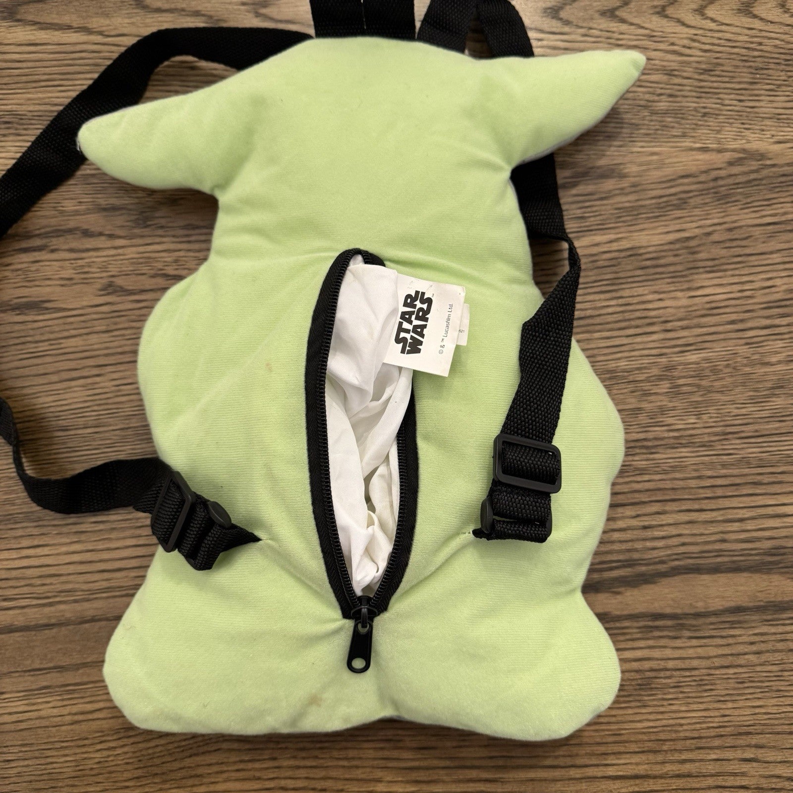 Rare Star Wars "The Child" Baby Yoda Grogu Mandalorian 3D Shaped Plush Backpack