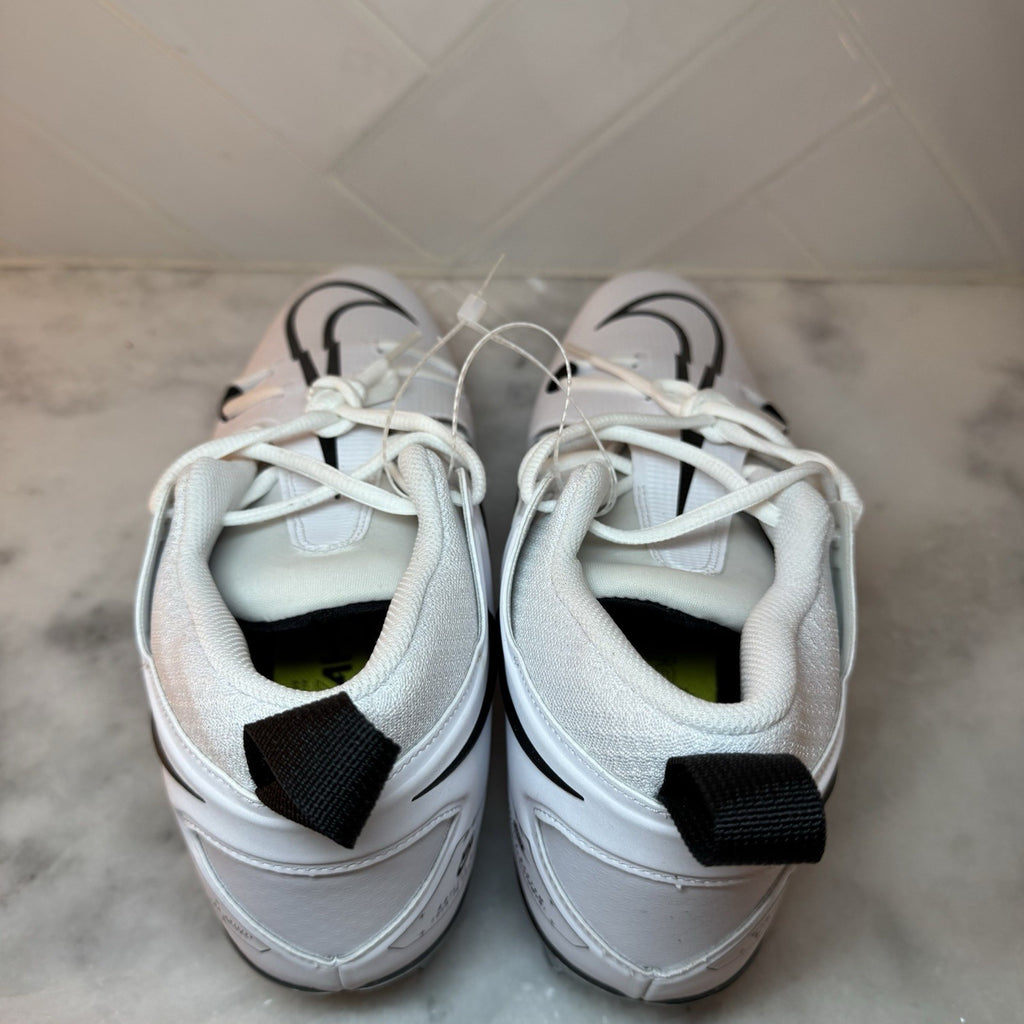 Nike Alpha Menace Pro 3 Football Cleats White Black Men’s Size 11.5 Cleats NEW