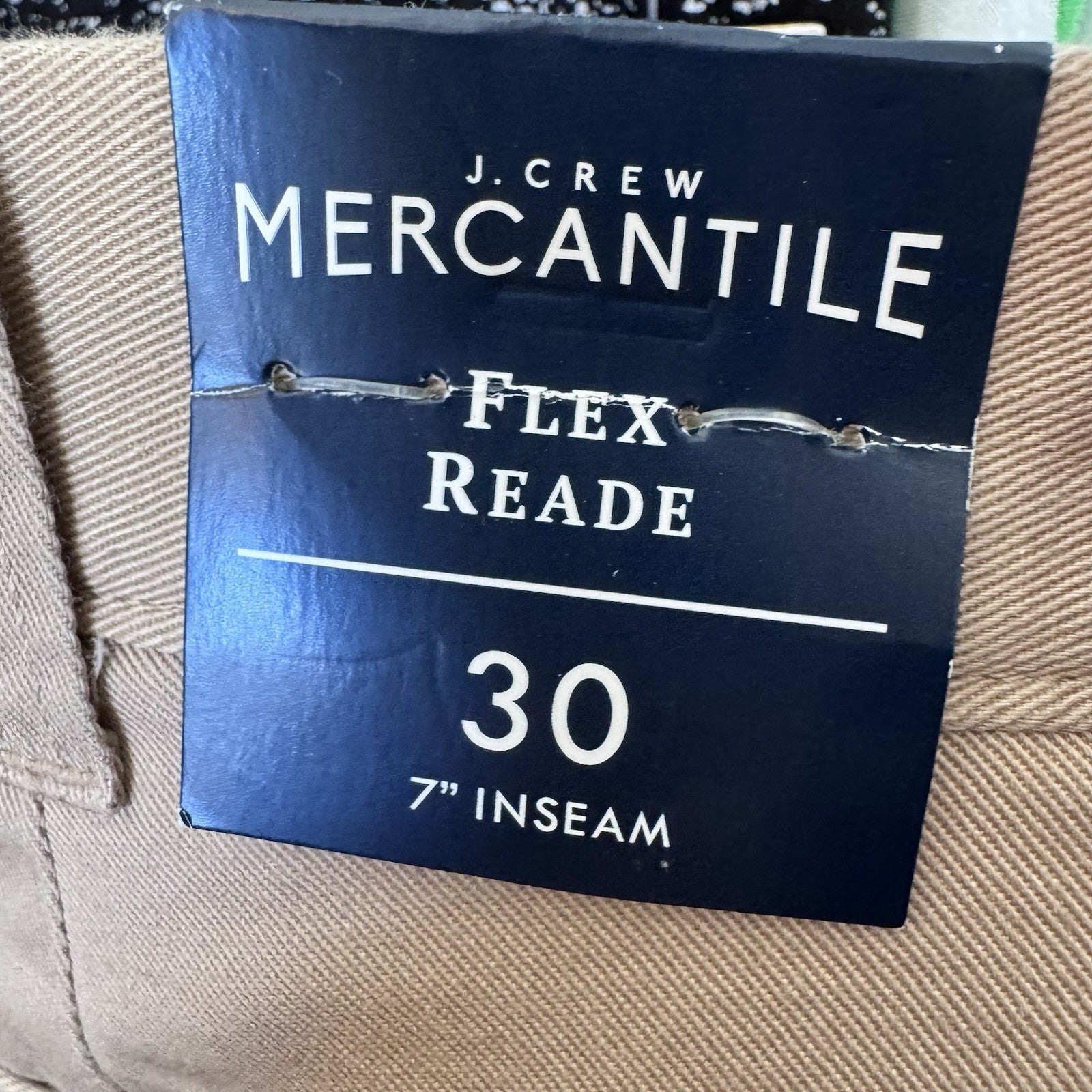 Men’s J.Crew Mercantile Flex Khaki Shorts Size 30 7” Inseam NWT
