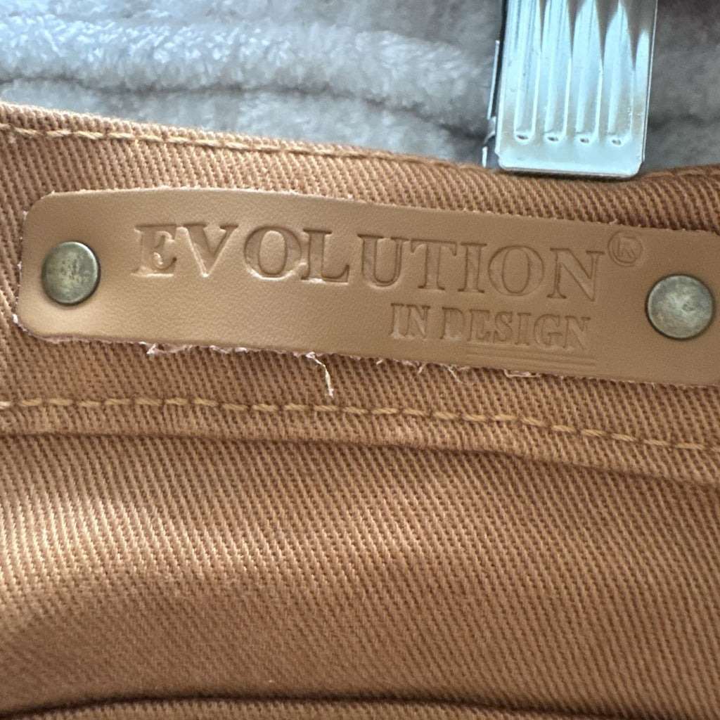Evolution In Design Boys Slim Fit Jeans Size 16 Brown Stretch Denim NWT