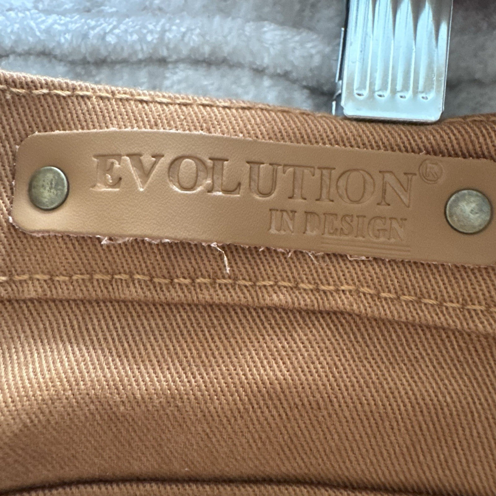 Evolution In Design Boys Slim Fit Jeans Size 16 Brown Stretch Denim NWT