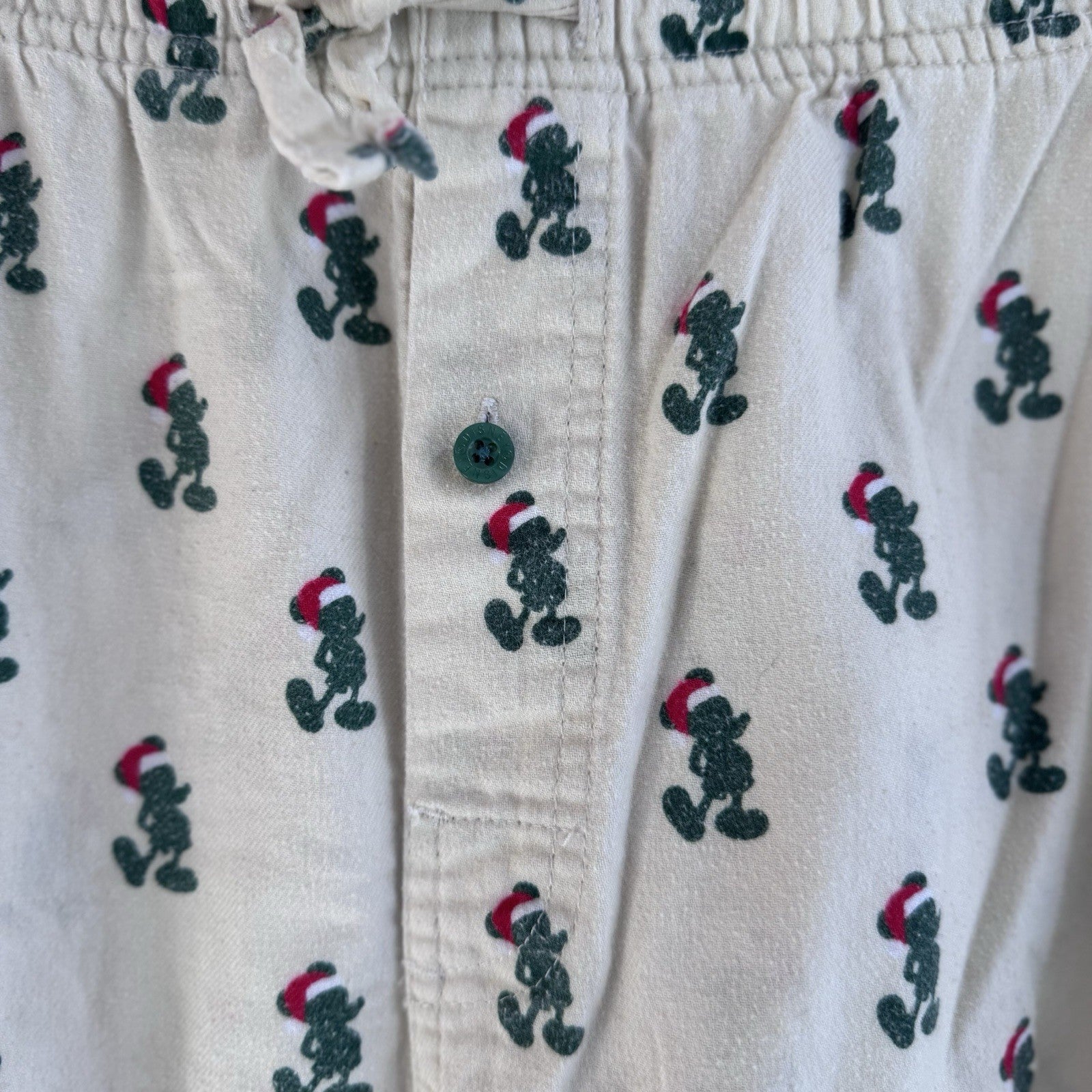 Disney Parks Mickey Mouse Pajama Pants Mens XL Christmas Holiday Lounge