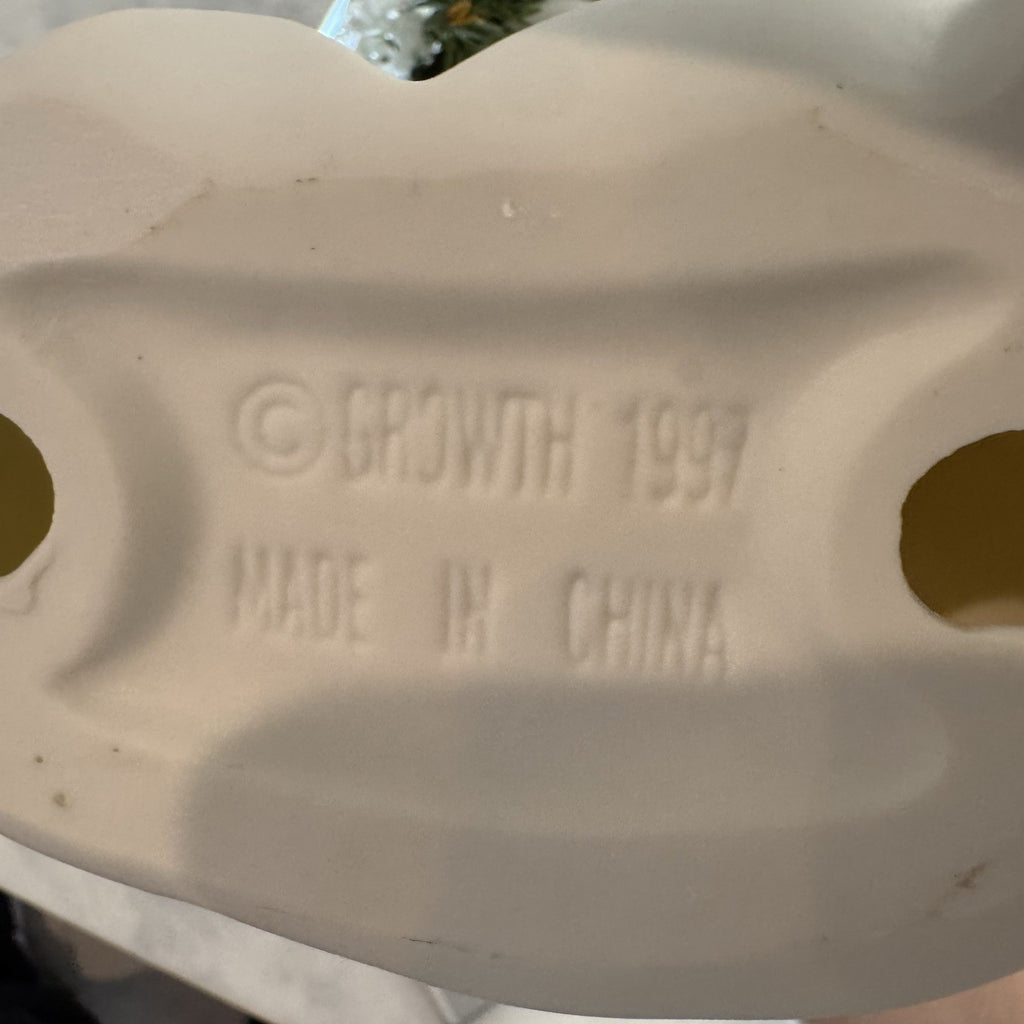 Vintage 1997 Growth Singing Angels Porcelain Votive Candle Holder Figurine