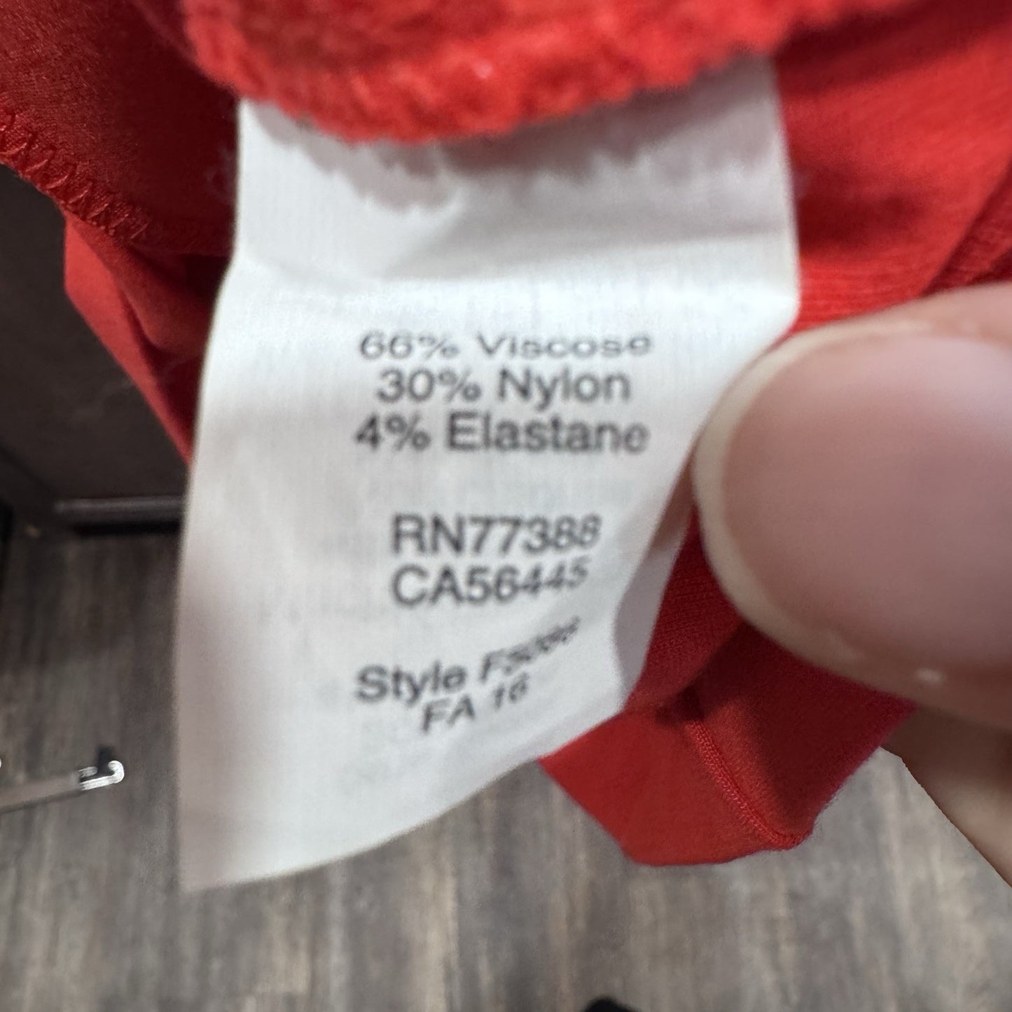 J.Crew Red Sheath Dress Size Small Long Sleeve Back Zip Ponte Knit FA16