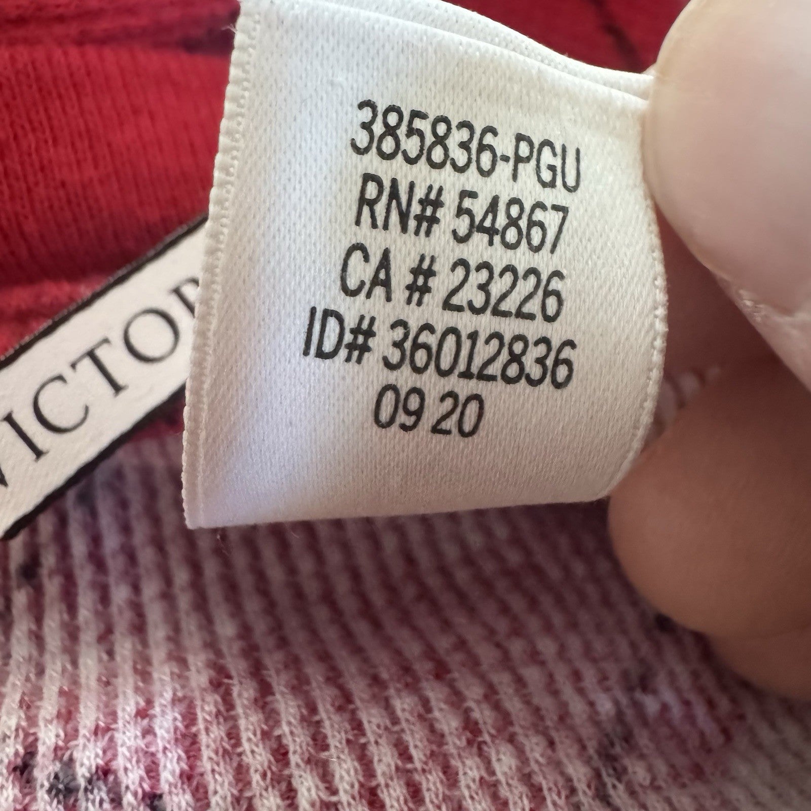 Victoria’s Secret Plaid Thermal Nightgown Small Red Long Sleeve Sleepwear