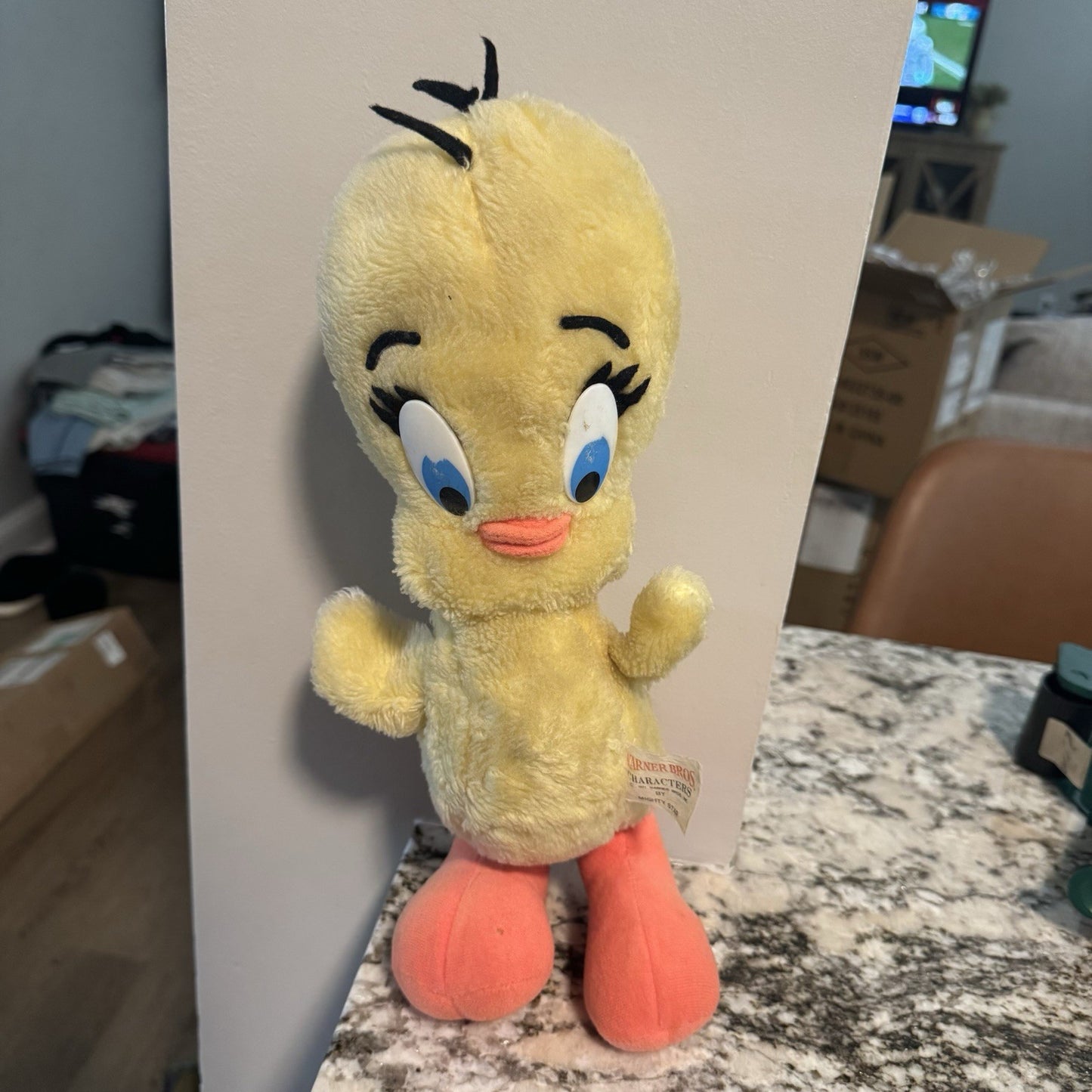 1971 Mighty Star Tweetie Bird 15” Push Warner Bros. 