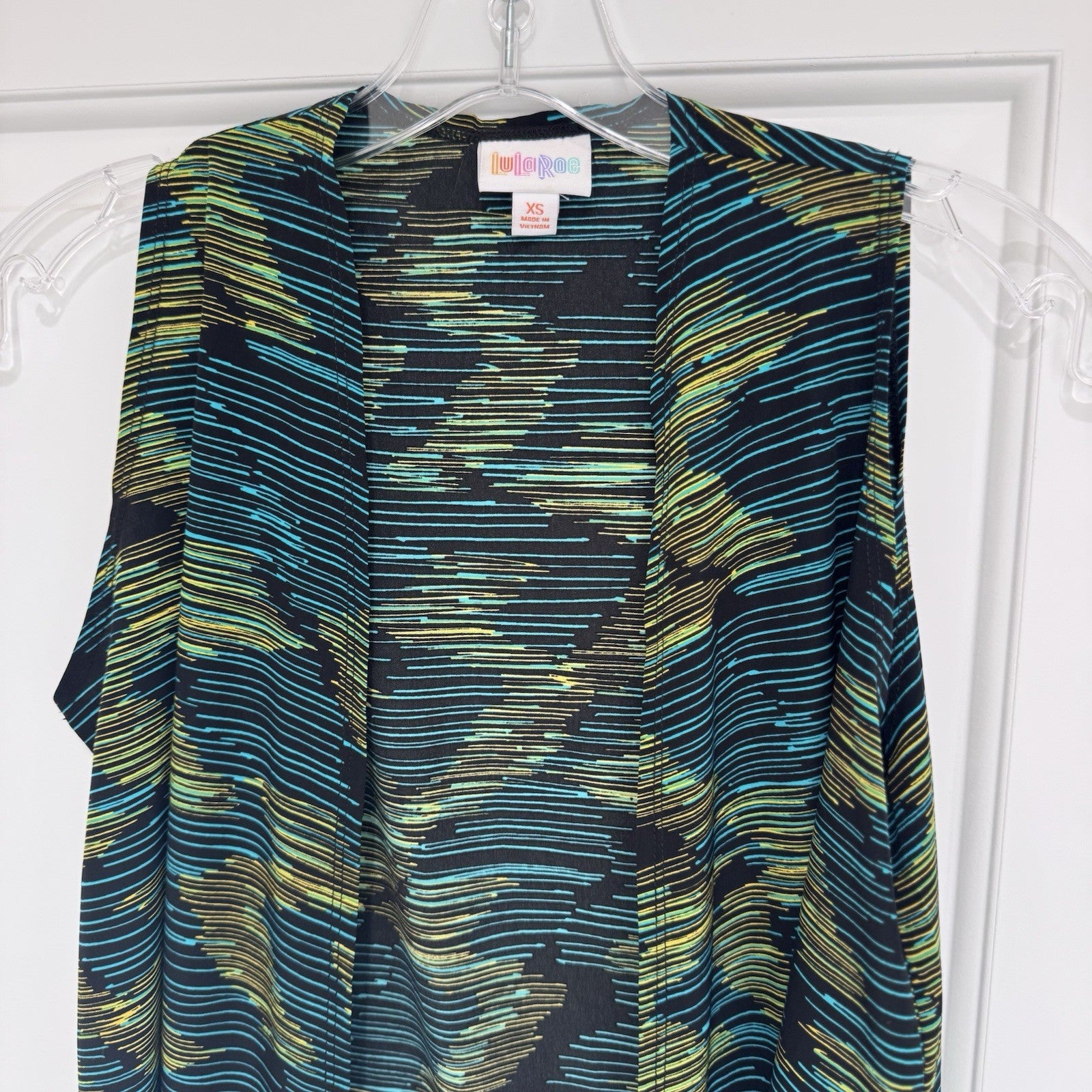 LuLaRoe Joy Sleeveless Duster Vest XS NWT Long Open Front