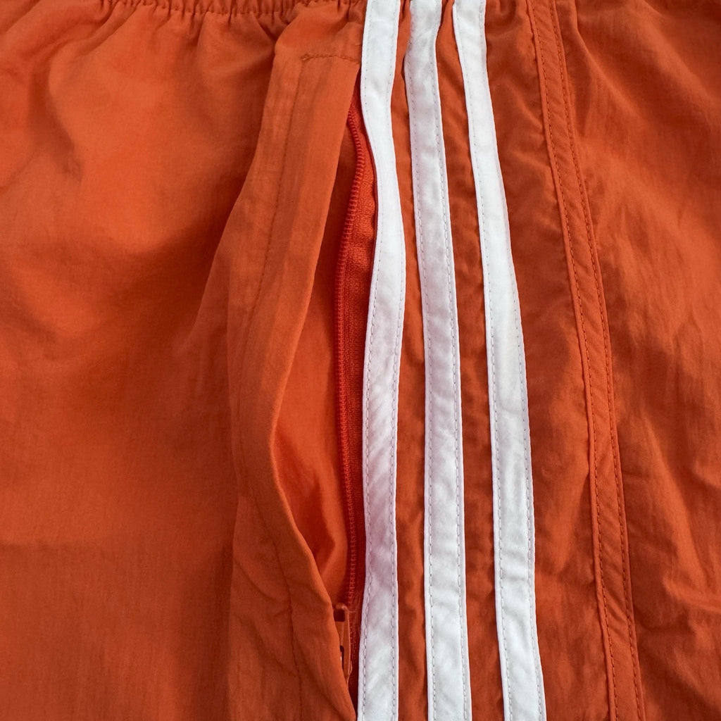 NWT Adidas Originals Orange 3-Stripe Shorts XS Drawstring  Retro Tennessee