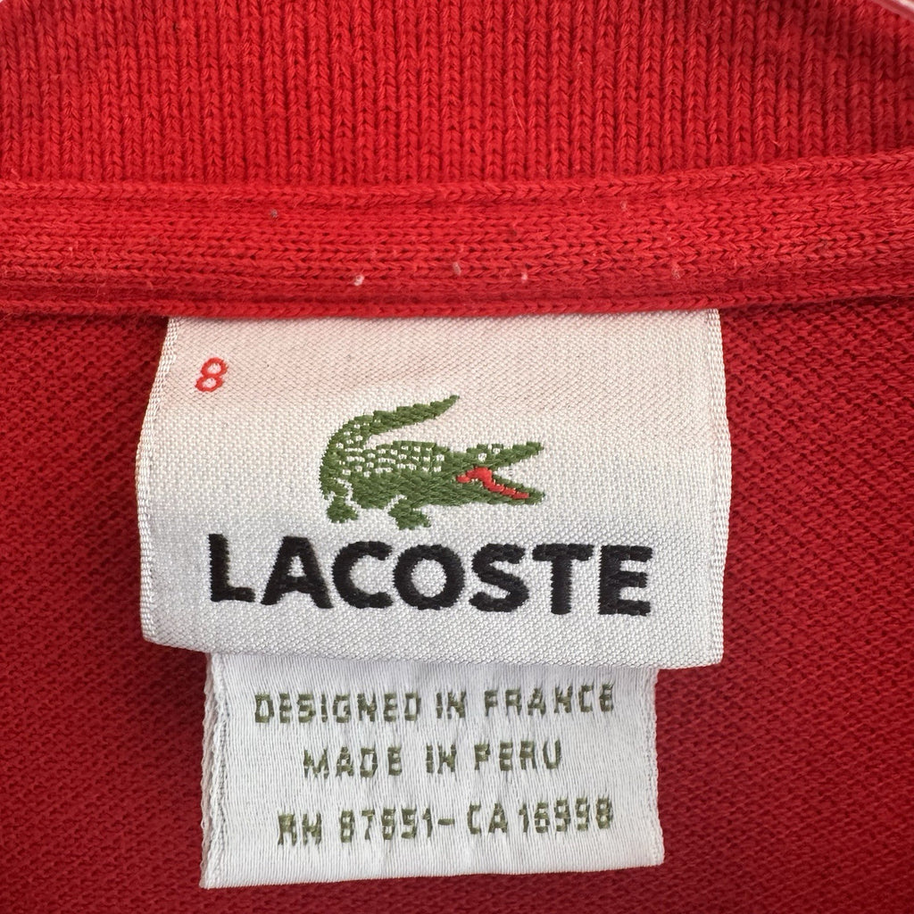 Lacoste Classic Pique Polo Shirt Men’s Size 8 Red XL / XXL Short Sleeve