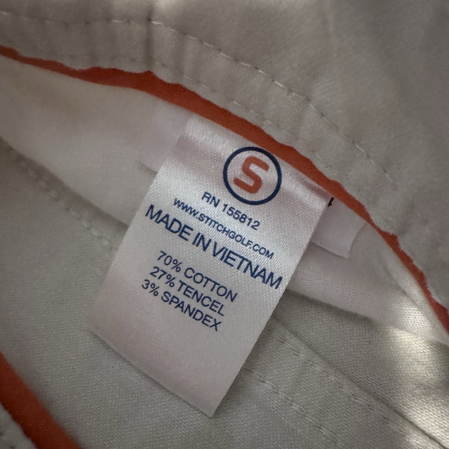 Stitch Golf Pants Mens 30x30 Beige Stretch Performance Trousers Cotton Blend