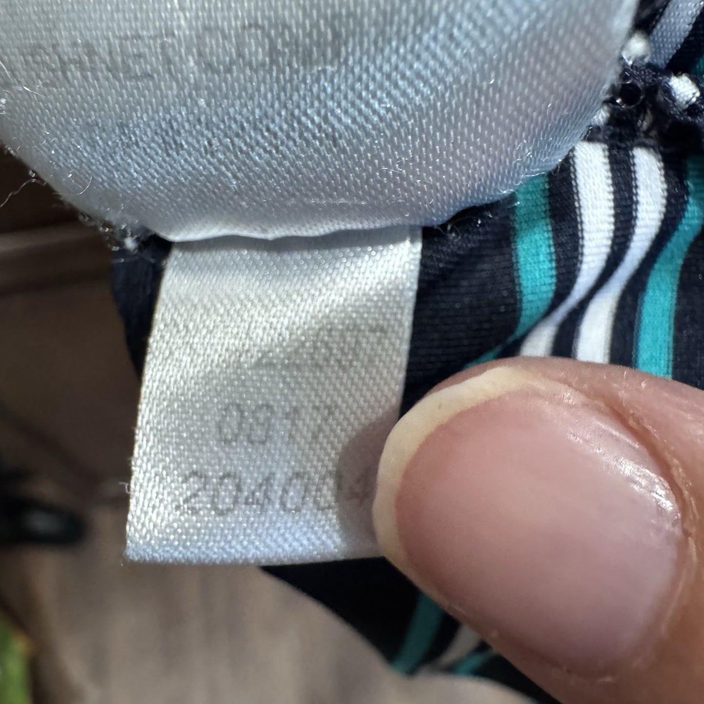 FootJoy Men’s M Golf Polo – Black & Teal Striped Shirt, The Amelia Island