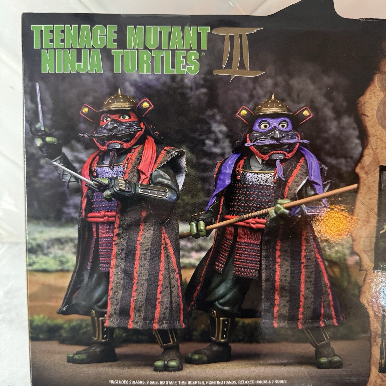 NECA TMNT III Donatello Raphael 2-Pack Samurai Action Figures New