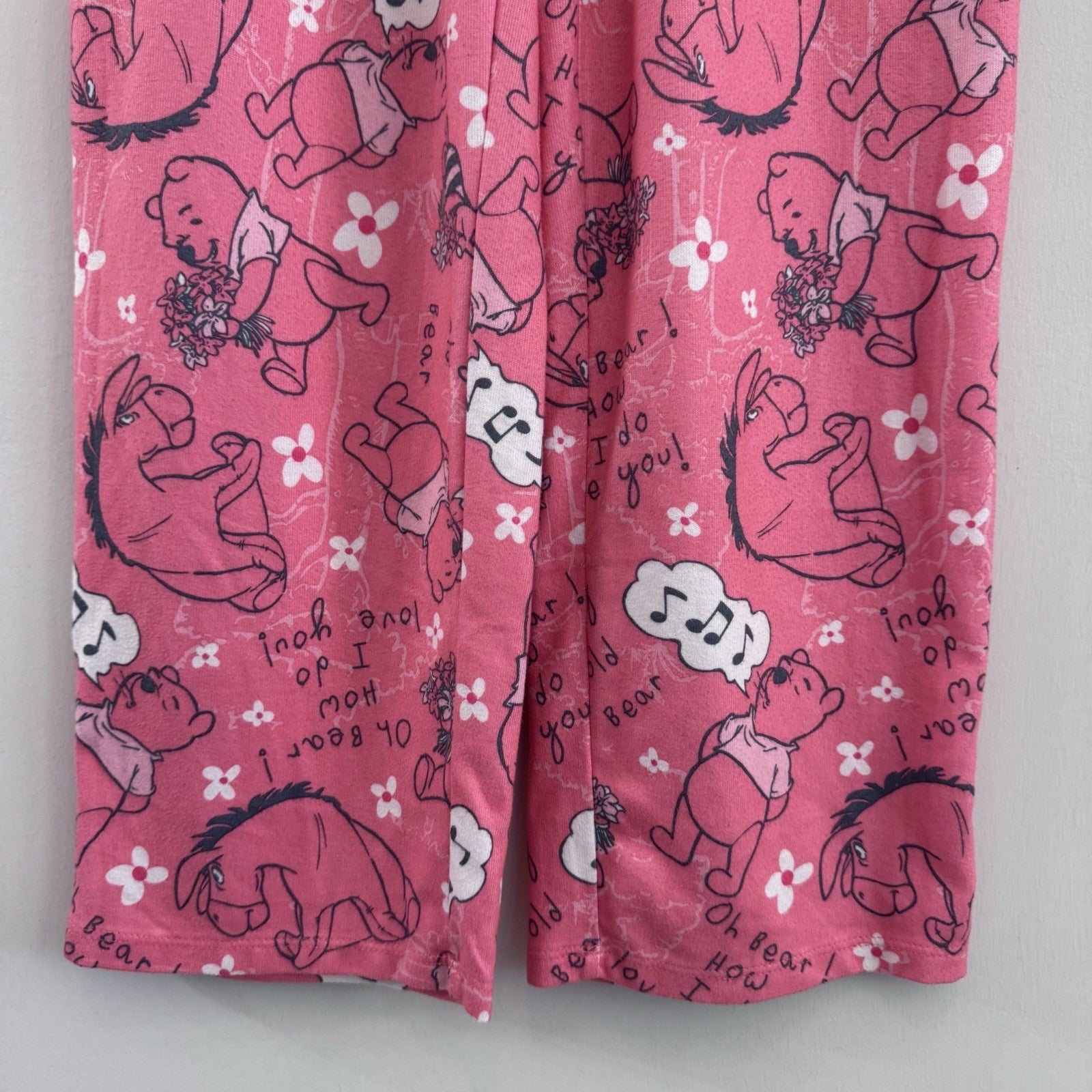 Disney Winnie the Pooh Eeyore Pajama Pants Pink Character Sleepwear Women's M