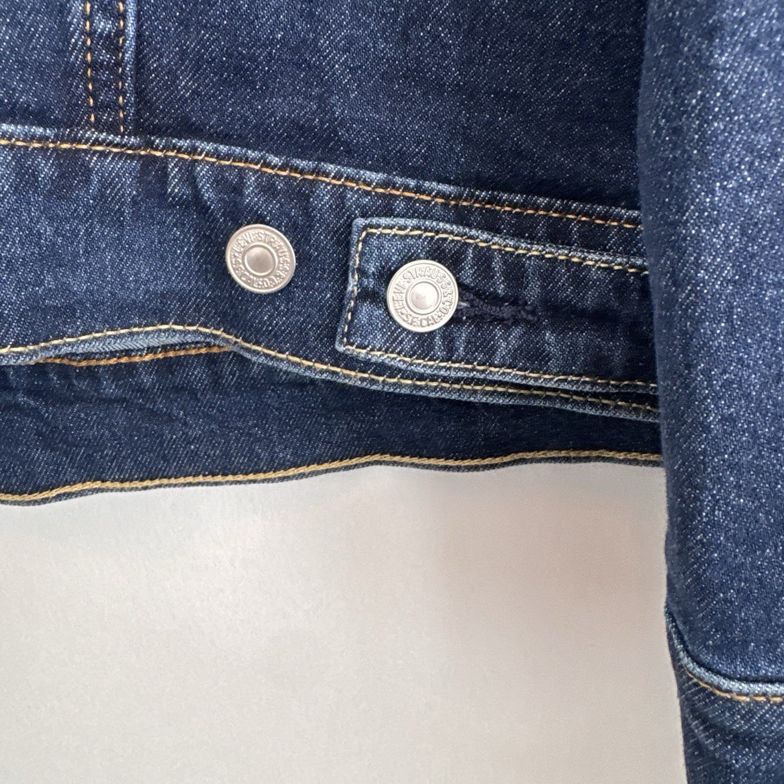 Levi’s Denim Trucker Jacket XL Dark Wash Button Front Classic Jean NWT