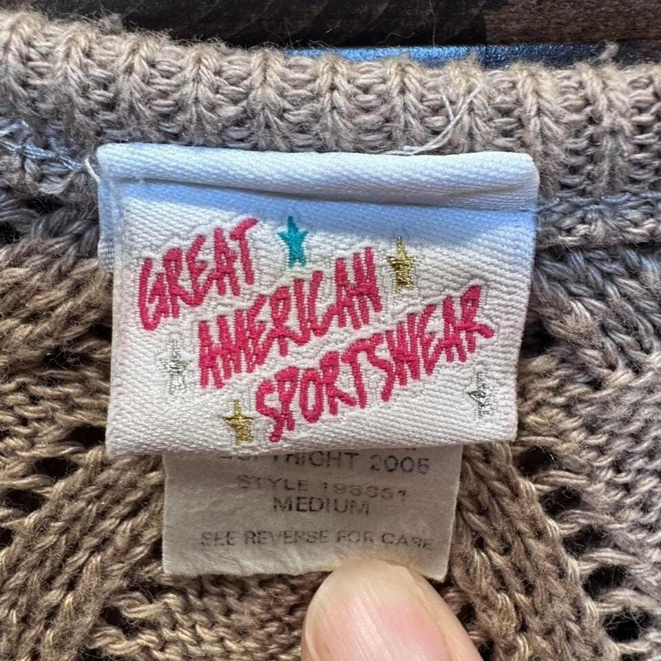 Great American sportswear. Vintage 2005 Y2K Medium crochet knitted style dress