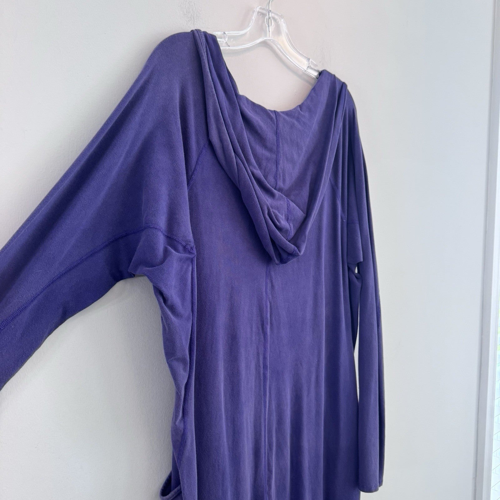 NWT Free People FP Movement Jumpsuit Medium Purple Hooded Lounge One Piece