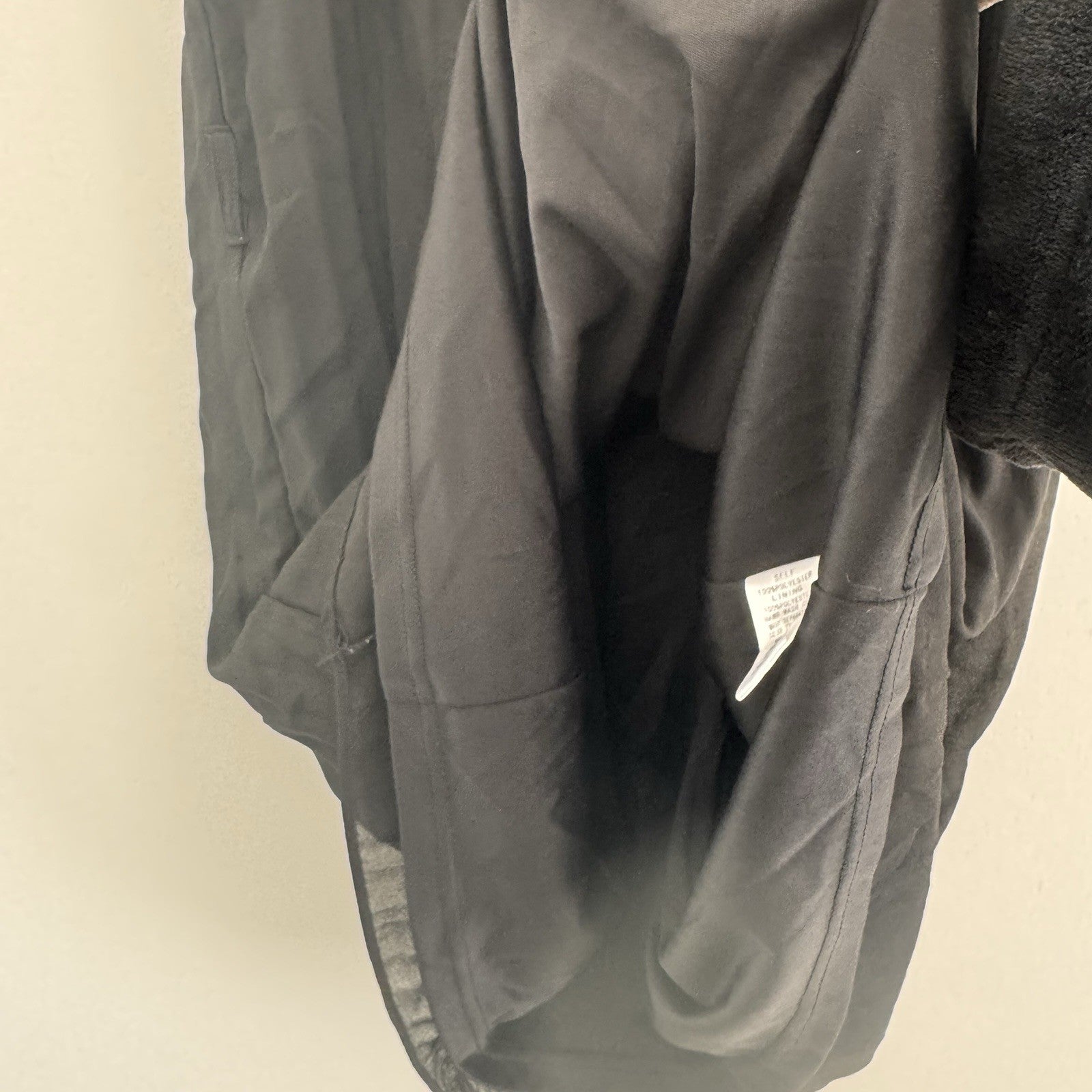 She + Sky Black Pleated Flutter Sleeve Mini Dress Women's Size S V-Neck Lined
