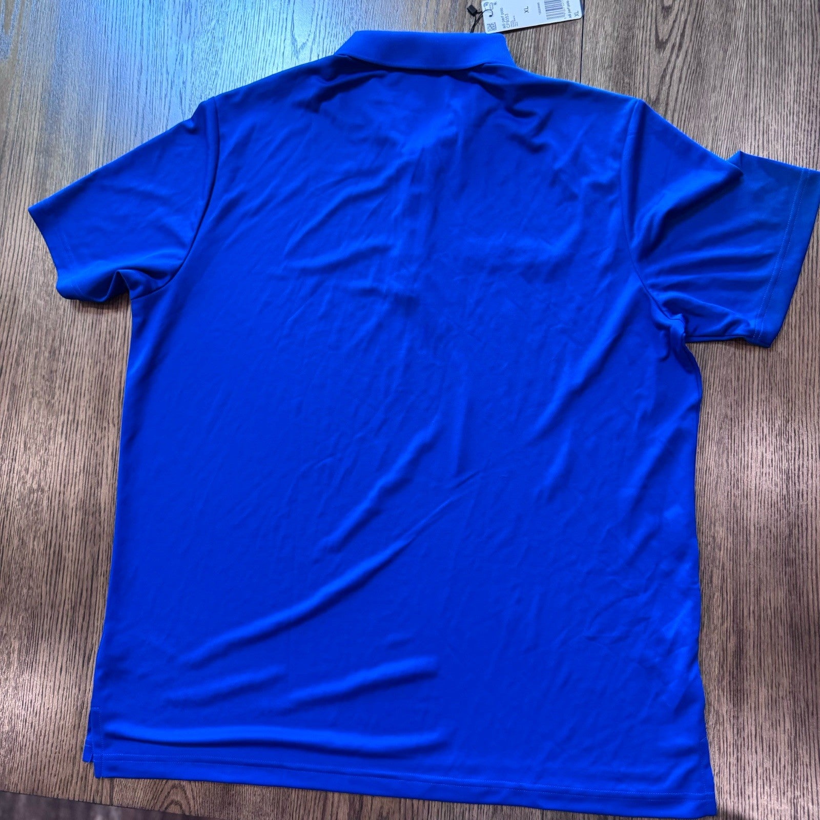 Adidas Golf Polo Shirt XL Blue UPF 50 Grey Goose Vodka Logo NWT