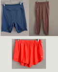 Lot of 3 Gymshark Women’s Medium M Athletic Bundle Scrunch Shorts Joggers Coral