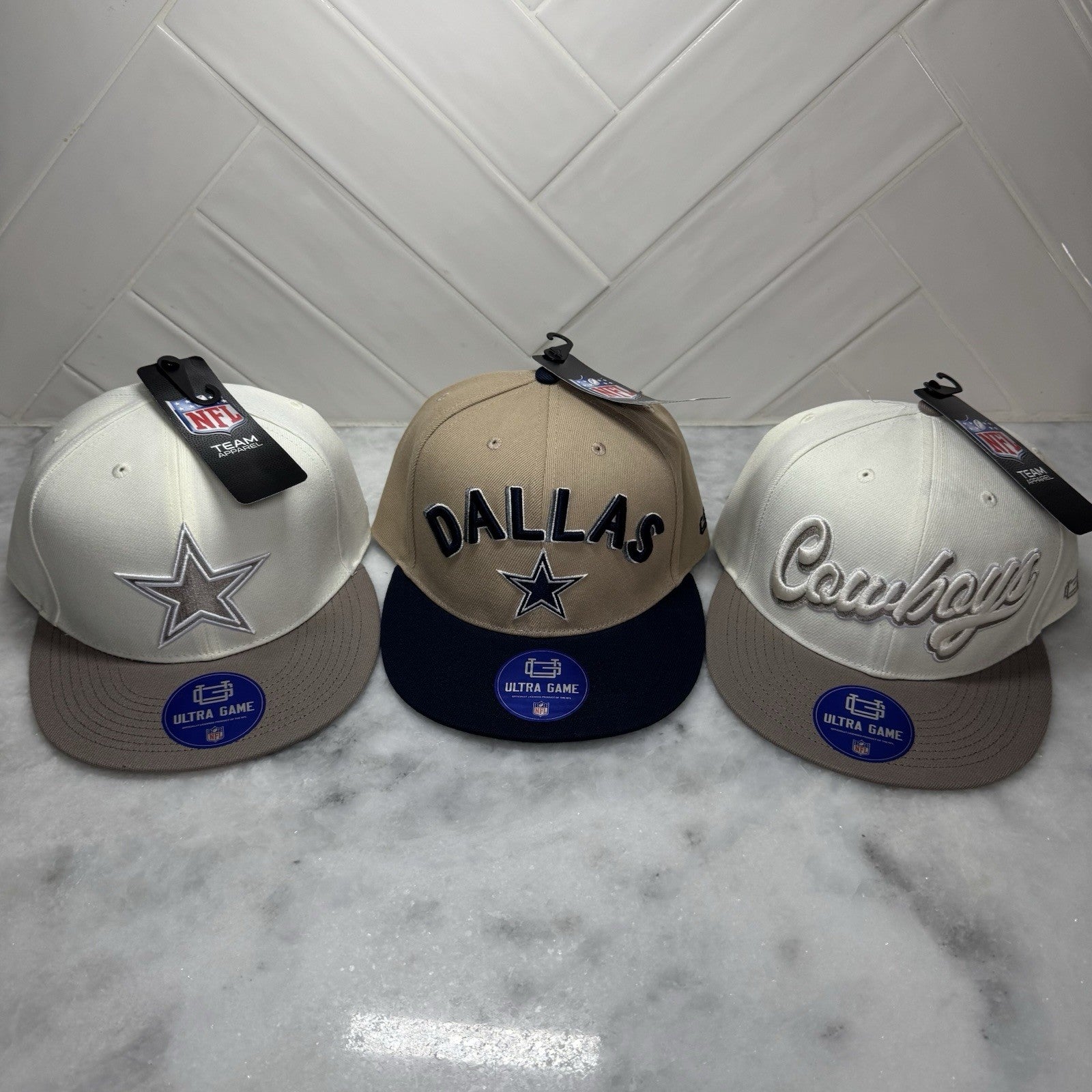 Dallas Cowboys Snapback Hat Lot NFL Ultra Game Team Apparel New OSFM
