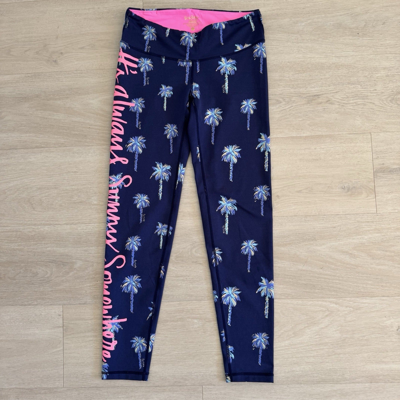 Lilly Pulitzer Luxletic Leggings Women’s Small Palm Tree Print