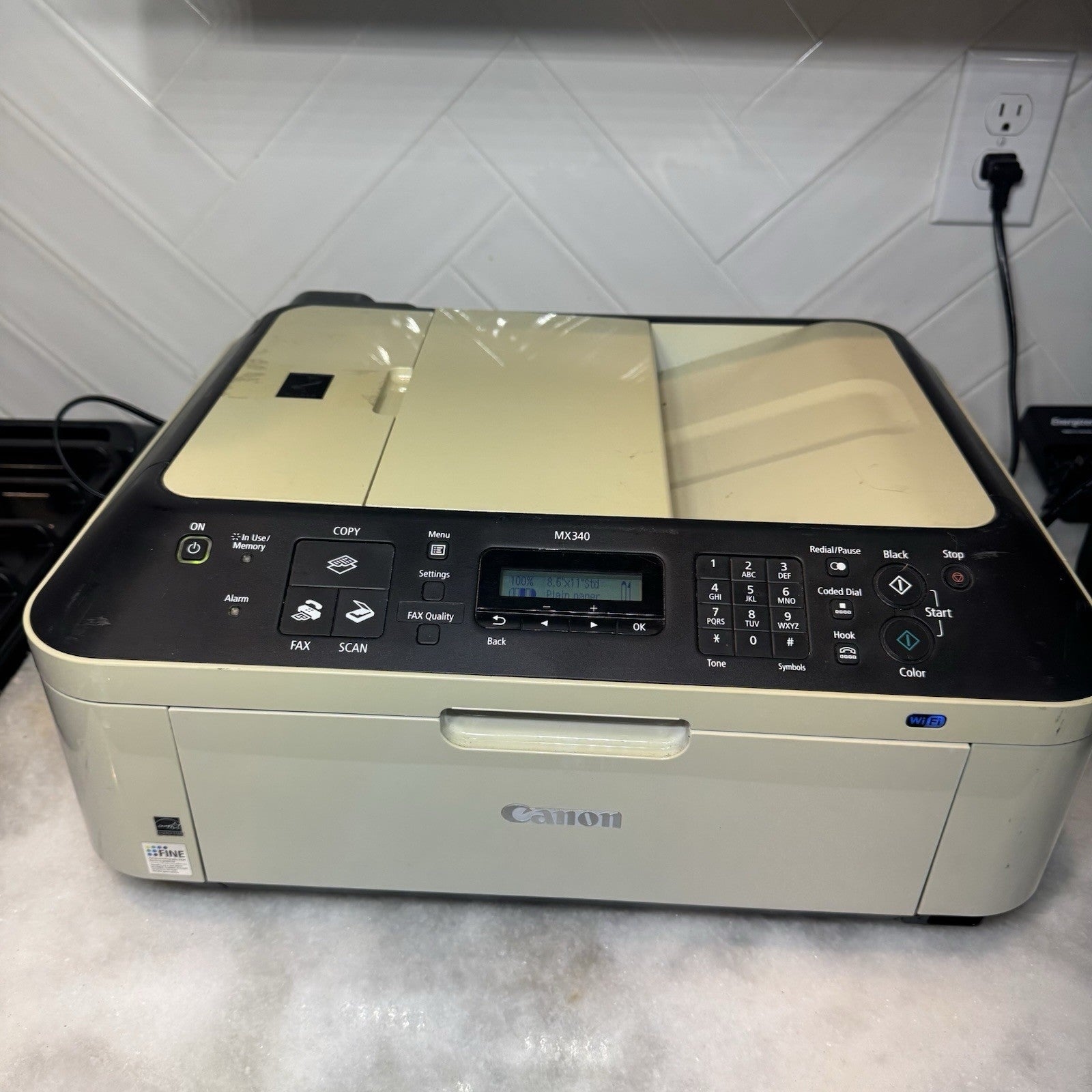 Canon PIXMA MX340 Wireless All-In-One Printer Scanner Copier Fax WiFi