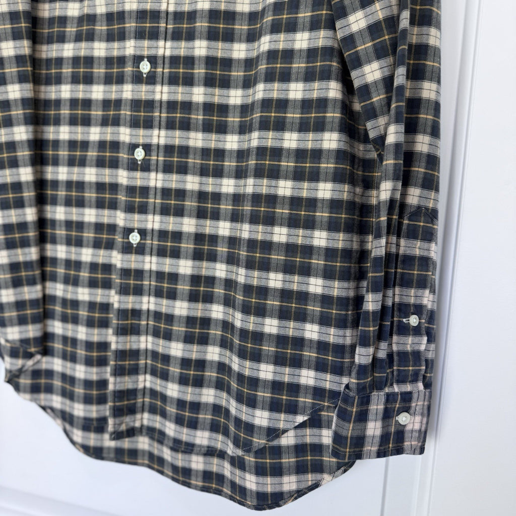 Ralph Lauren Men’s Plaid Button Down Shirt Size M Classic Fit Flannel Cotton