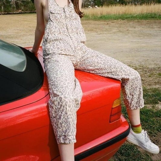 UO Camille Cotton Printed Overall