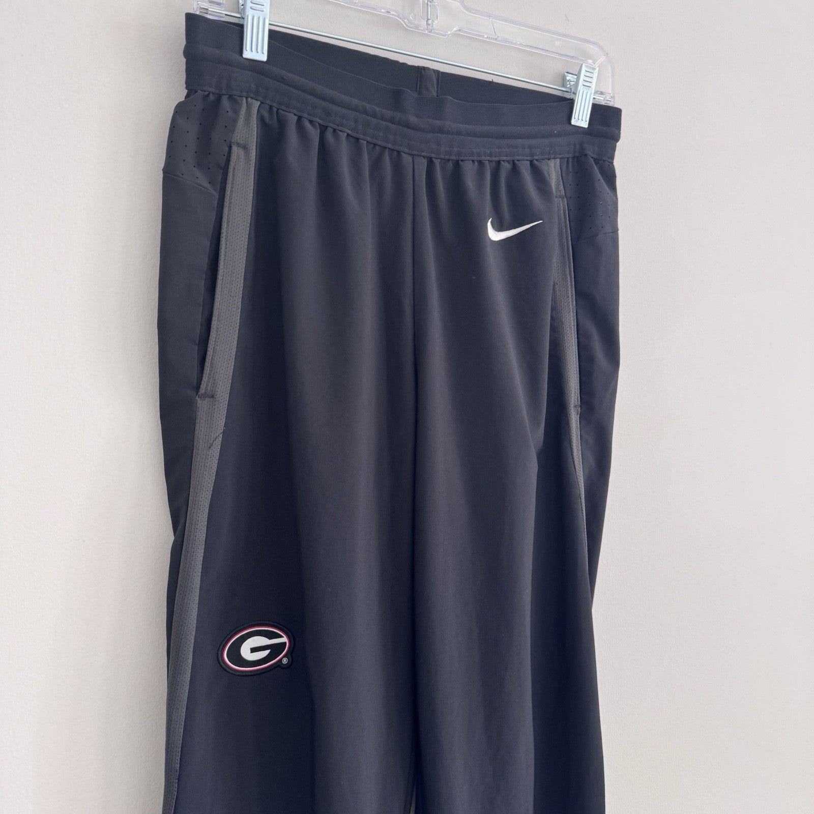 Nike Dri Fit Georgia Bulldogs Track Pants Mens S Black UGA