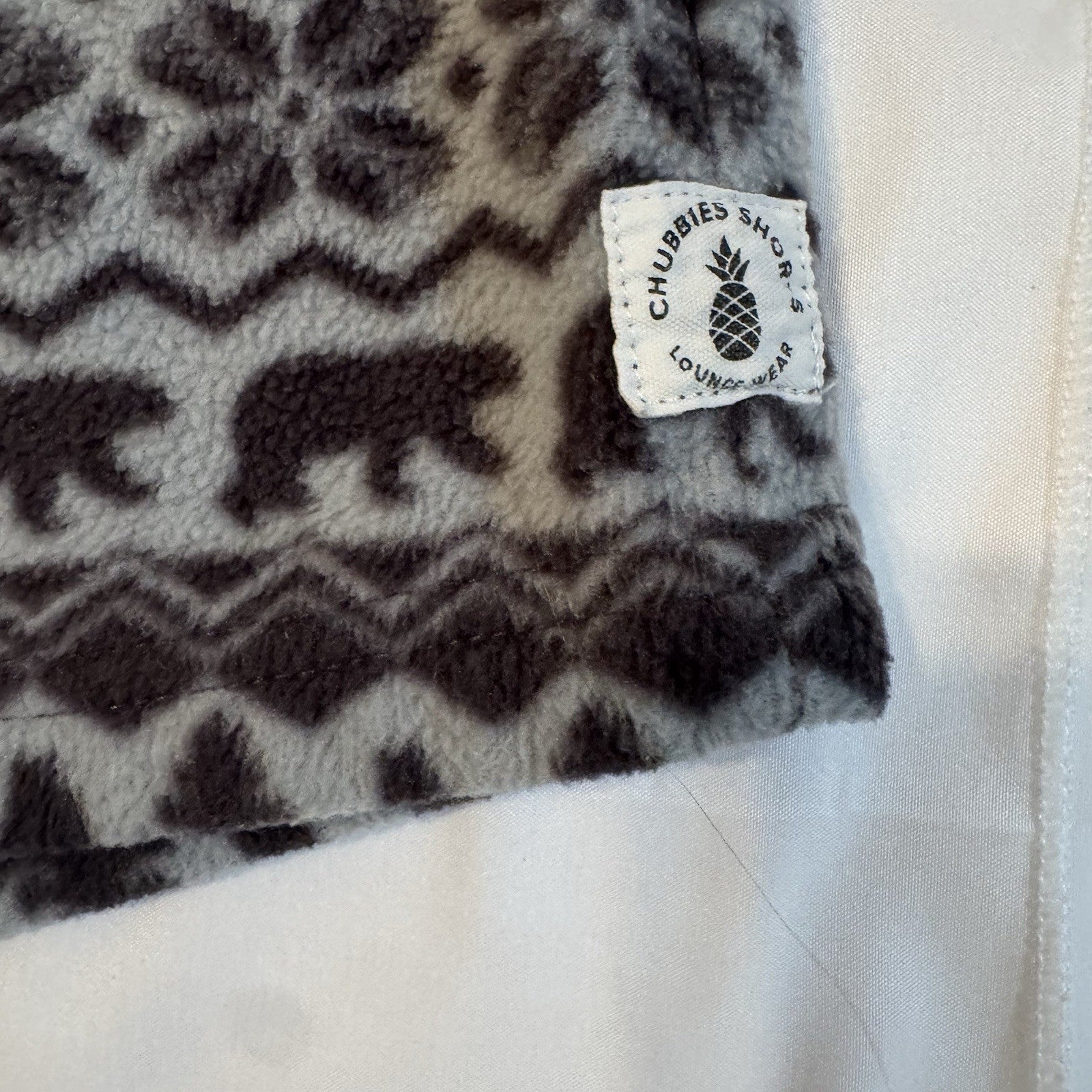 Chubbies Shorts Men's L Lounge Wear Bear Snowflake Tree Pattern Preppy Cotton