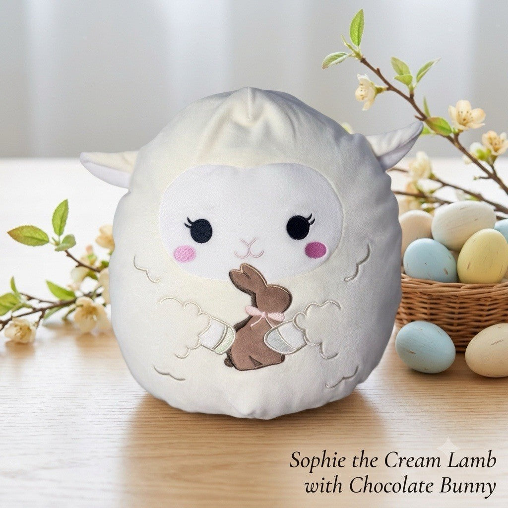 Squishmallows Easter 12" Sophie Cream Lamb with Chocolate Bunny Plush