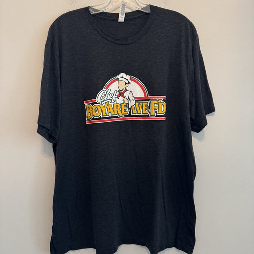 Chef Boyarewefd Funny Parody Graphic T-Shirt 2XL Dark Heather