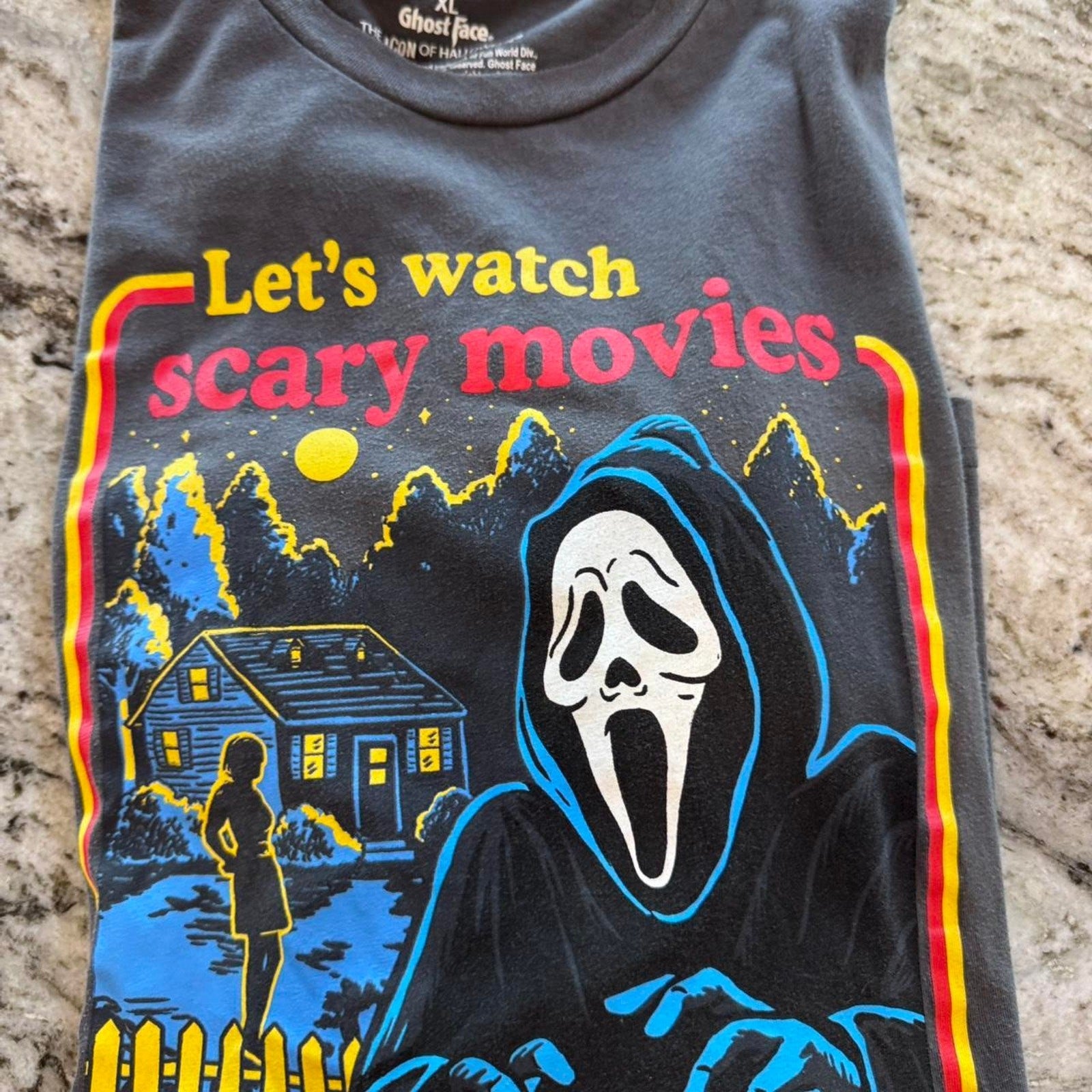 Ghost Face Scary movies long sleeve shirt 2000s XL Retro Y2K 90s