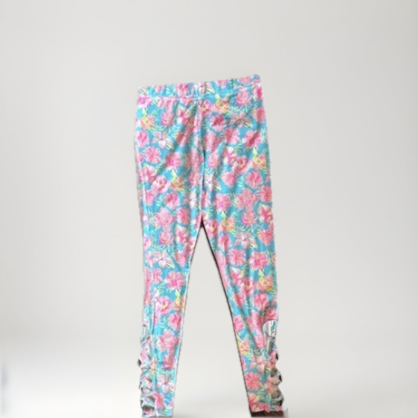 Simply Southern Leggings Lot of 4 | XS-S-M |Tropical Prints | Criss-Cross Ankles