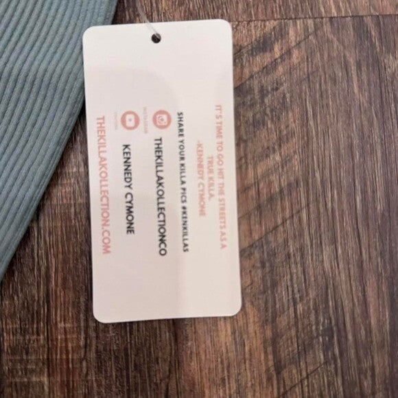 Killa Kambo green ribbed leggings