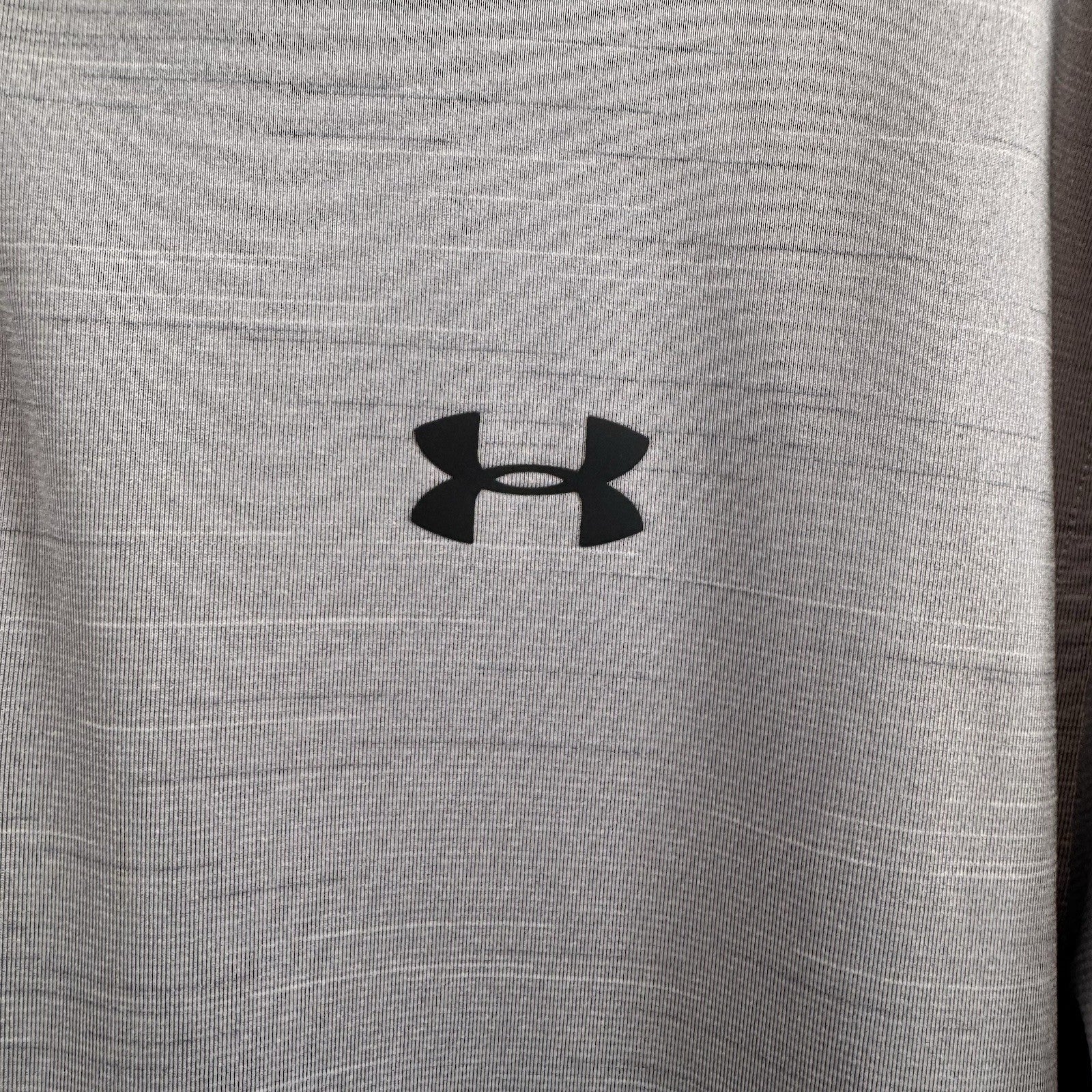Under Armour HeatGear Men's Large Gray Polo Shirt Loose Fit Golf Activewear