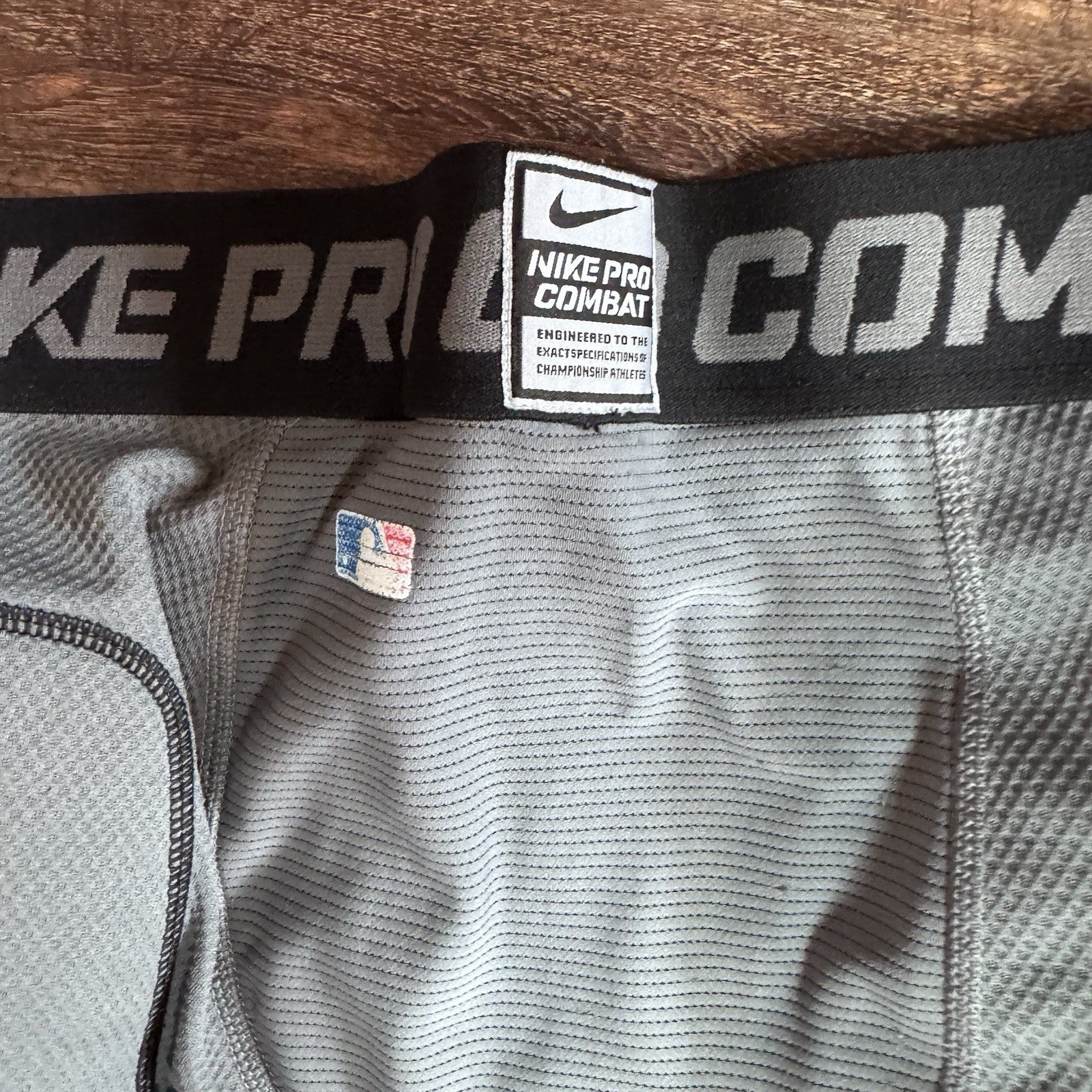 Nike Pro Combat Padded Compression Shorts Gray Black XL 429613-010 Football