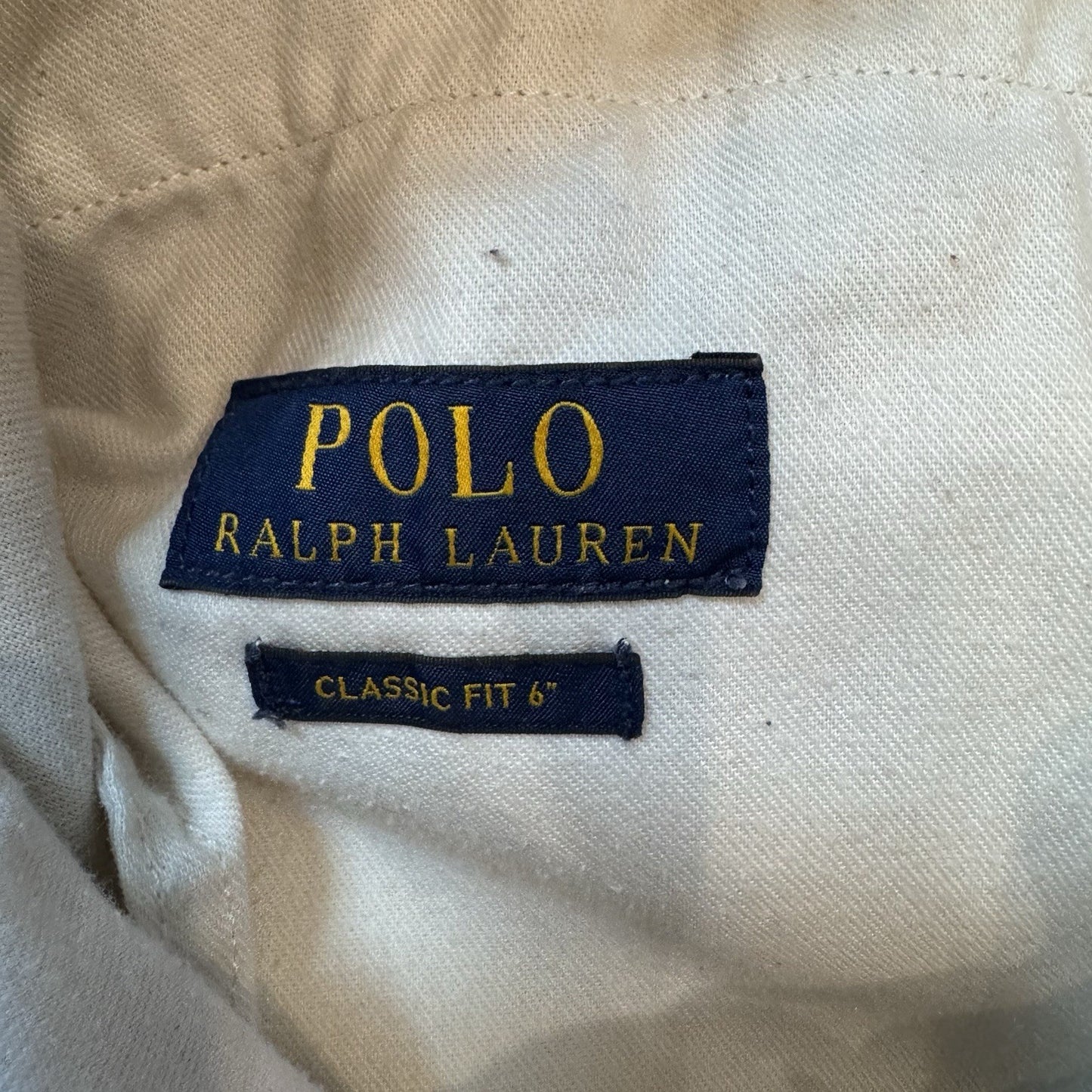Polo Ralph Lauren Classic Fit 6” Shorts Mens Small Beige Cotton Chino