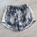 Nike Dri-Fit Womens Running Shorts Size S Gray Tie Dye Lined Athletic 