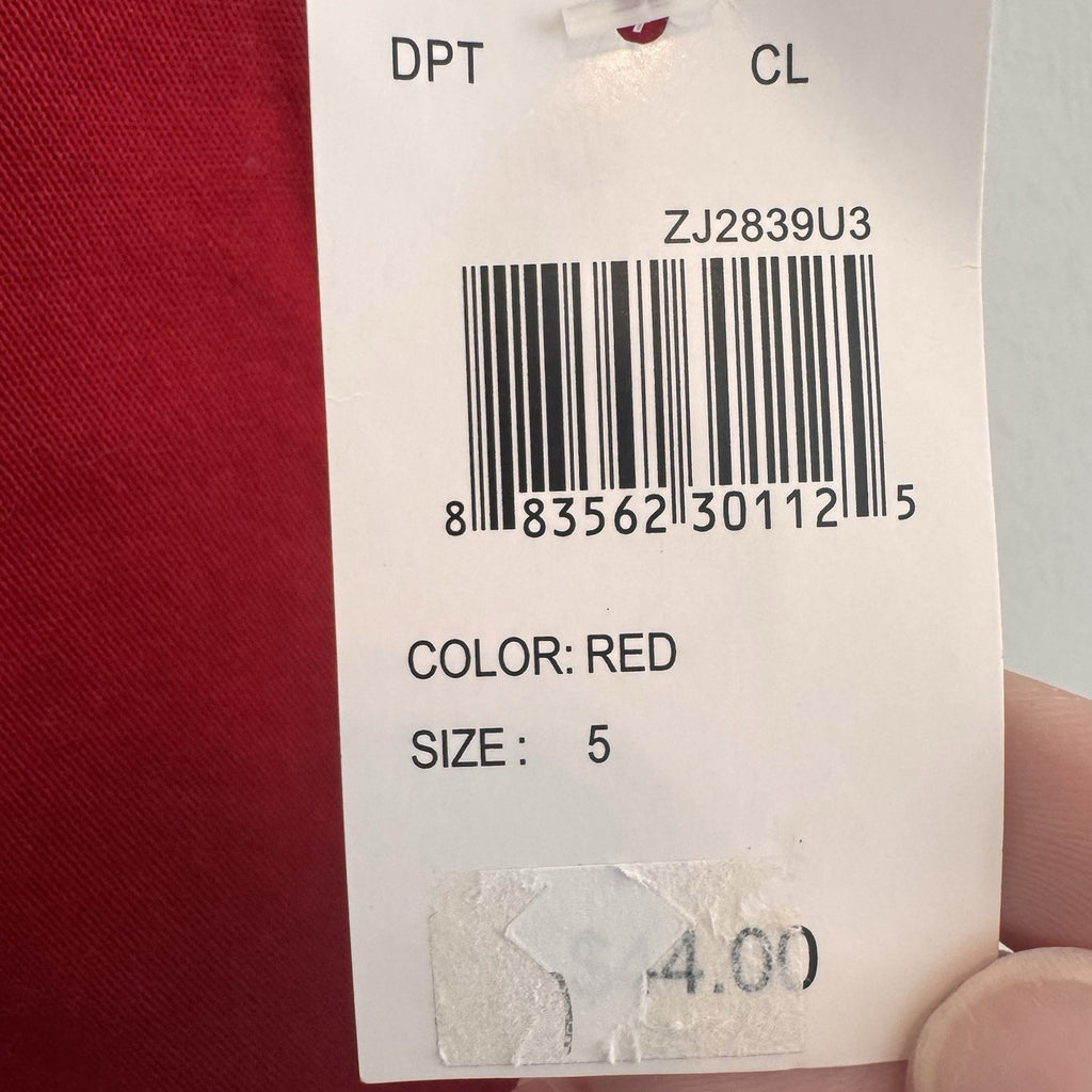 ZCO Jeans Women’s Size 5 Red Skinny Jeans Slim Fit Stretch Denim NWT44