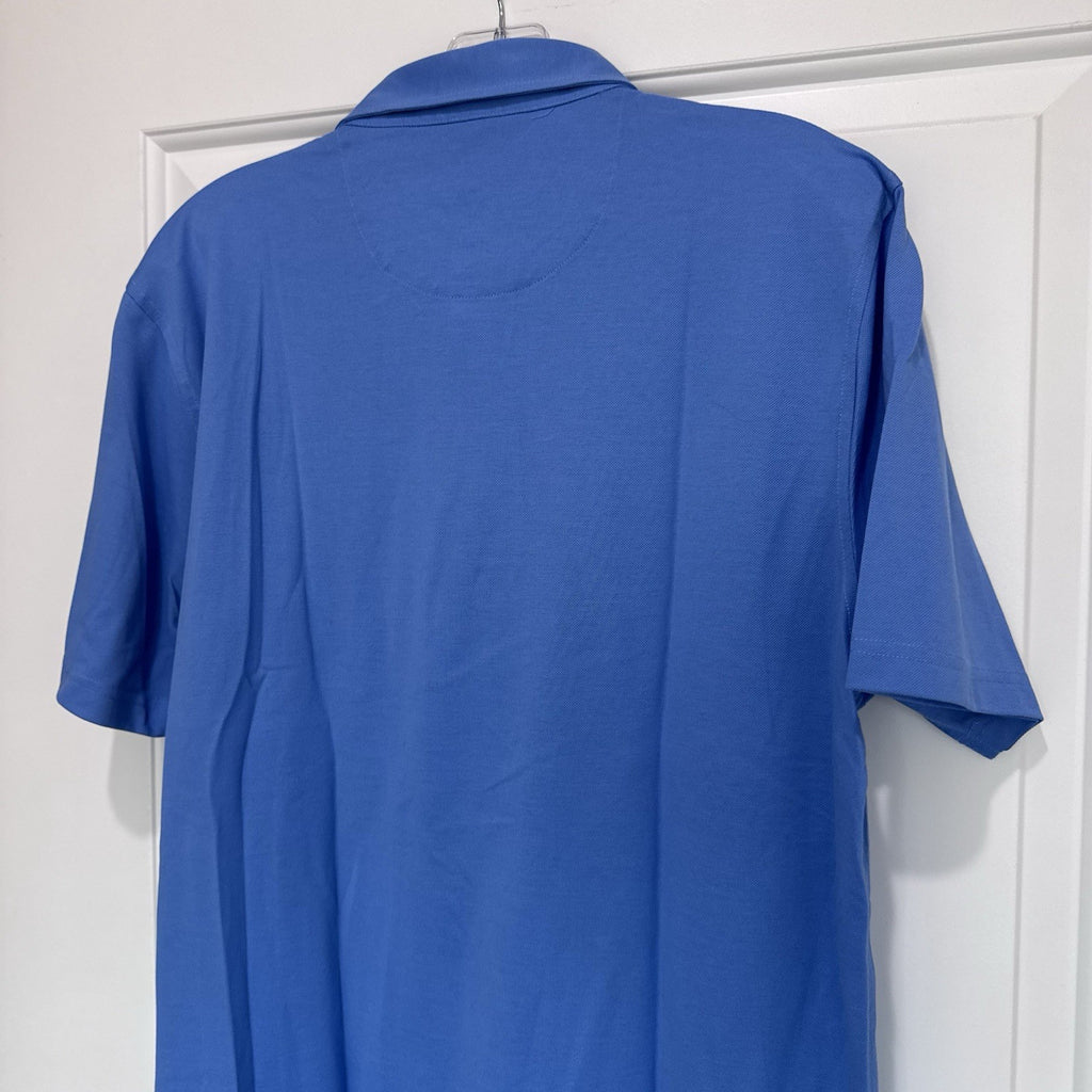 Brooks Brothers Supima Cotton Polo Shirt XL Blue Mens Short Sleeve Classic Fit