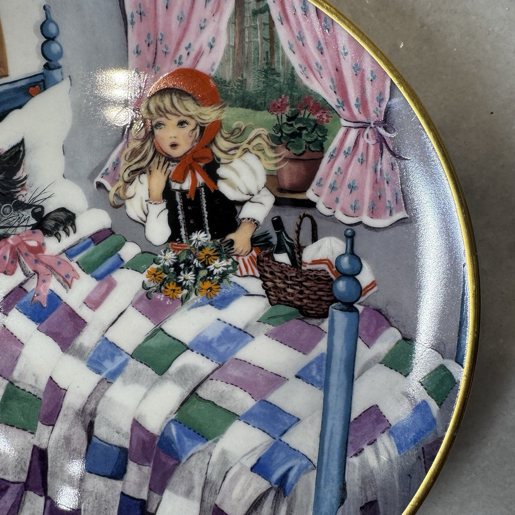 Kaiser Porcelain W. Germany  collector plate "Little Red Riding Hood" - 8" Dia.