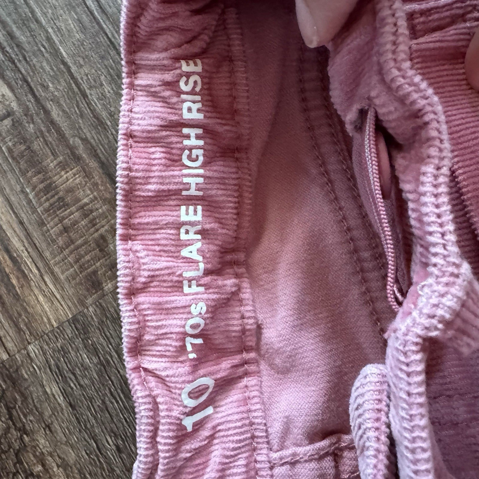 GAP Kids Girls Pink Corduroy Pants Size 10 High Rise 70s Flare Stretch Y2K Vibe
