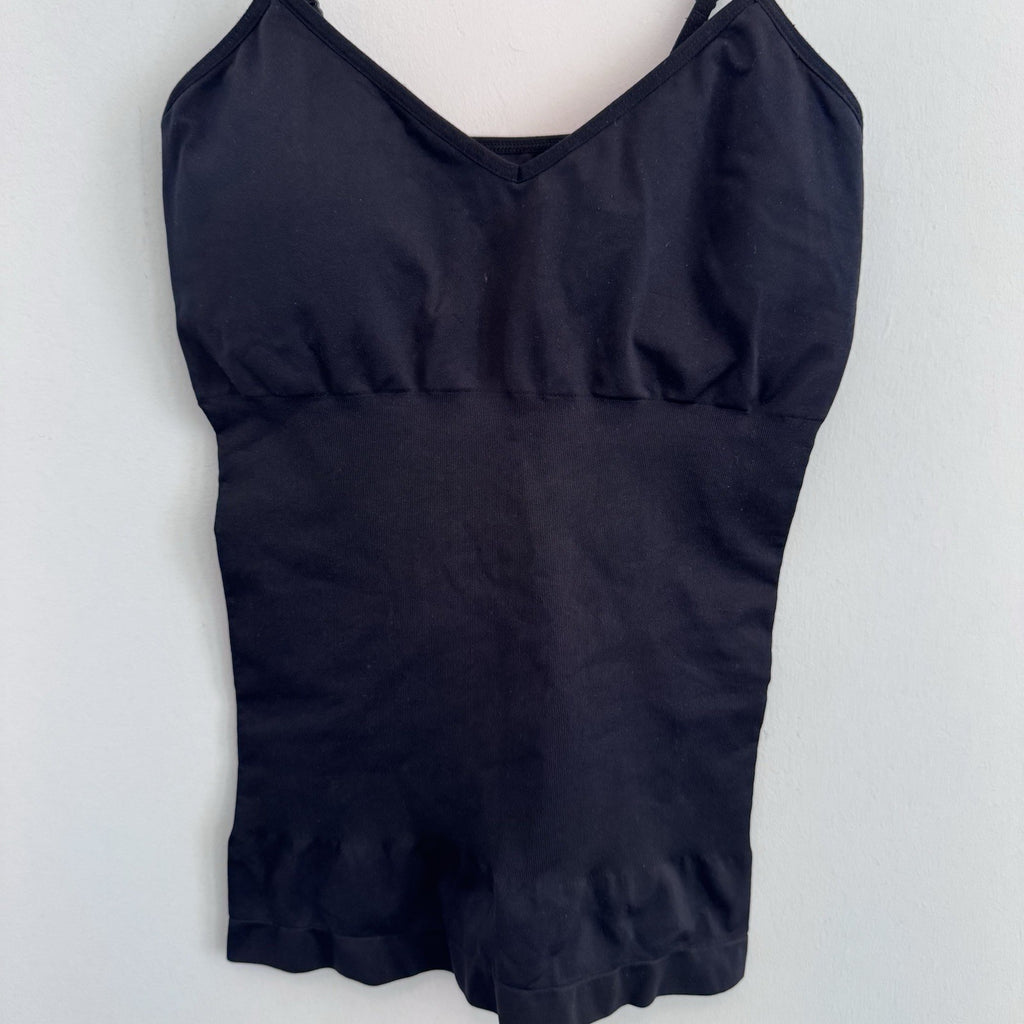 Skinnygirl Black Smoother Shaper Shapewear Seamless Tank Top Undershirt Size M